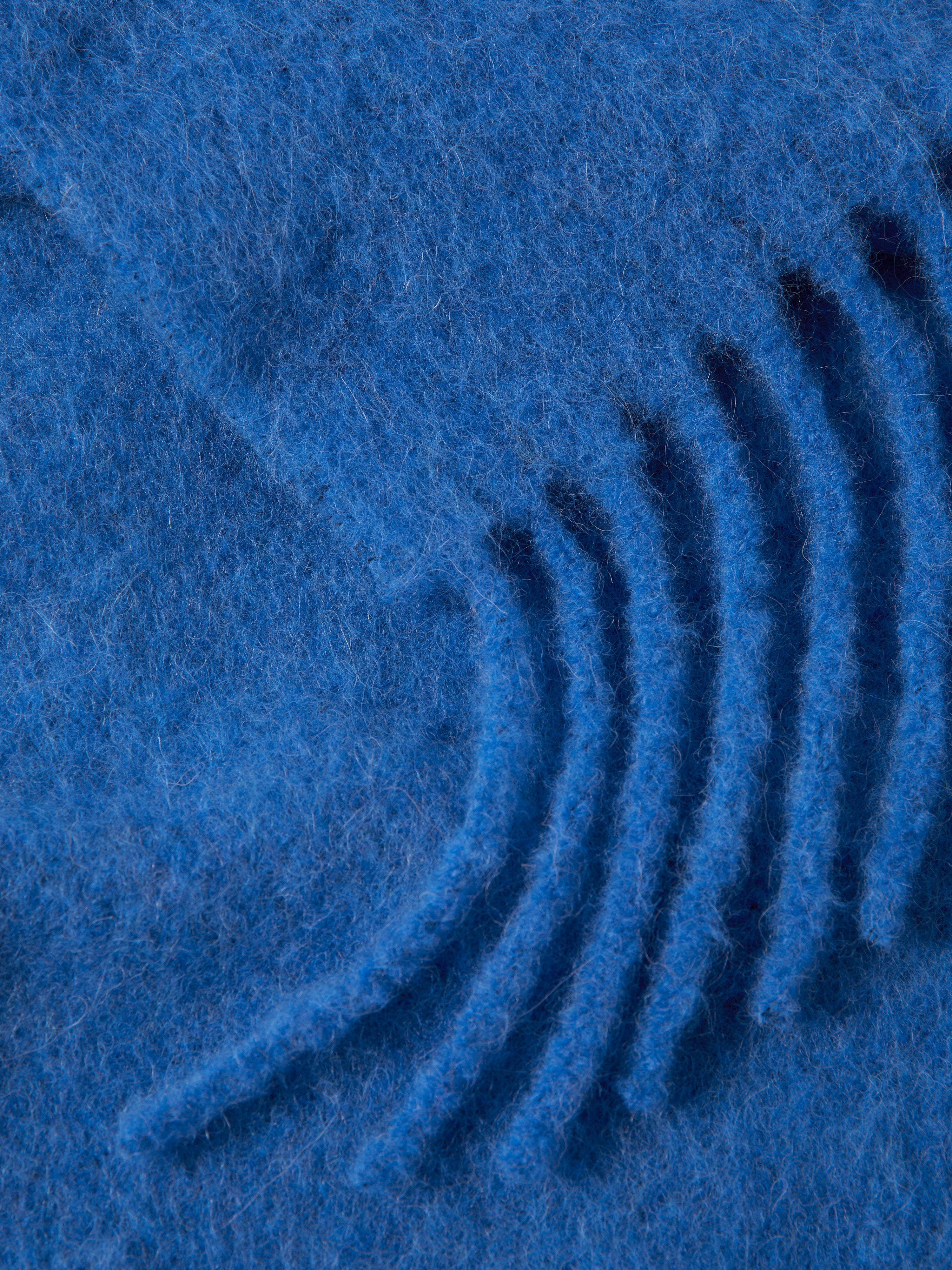 Alpaca Blend Fringed Scarf | Blue - Image 6