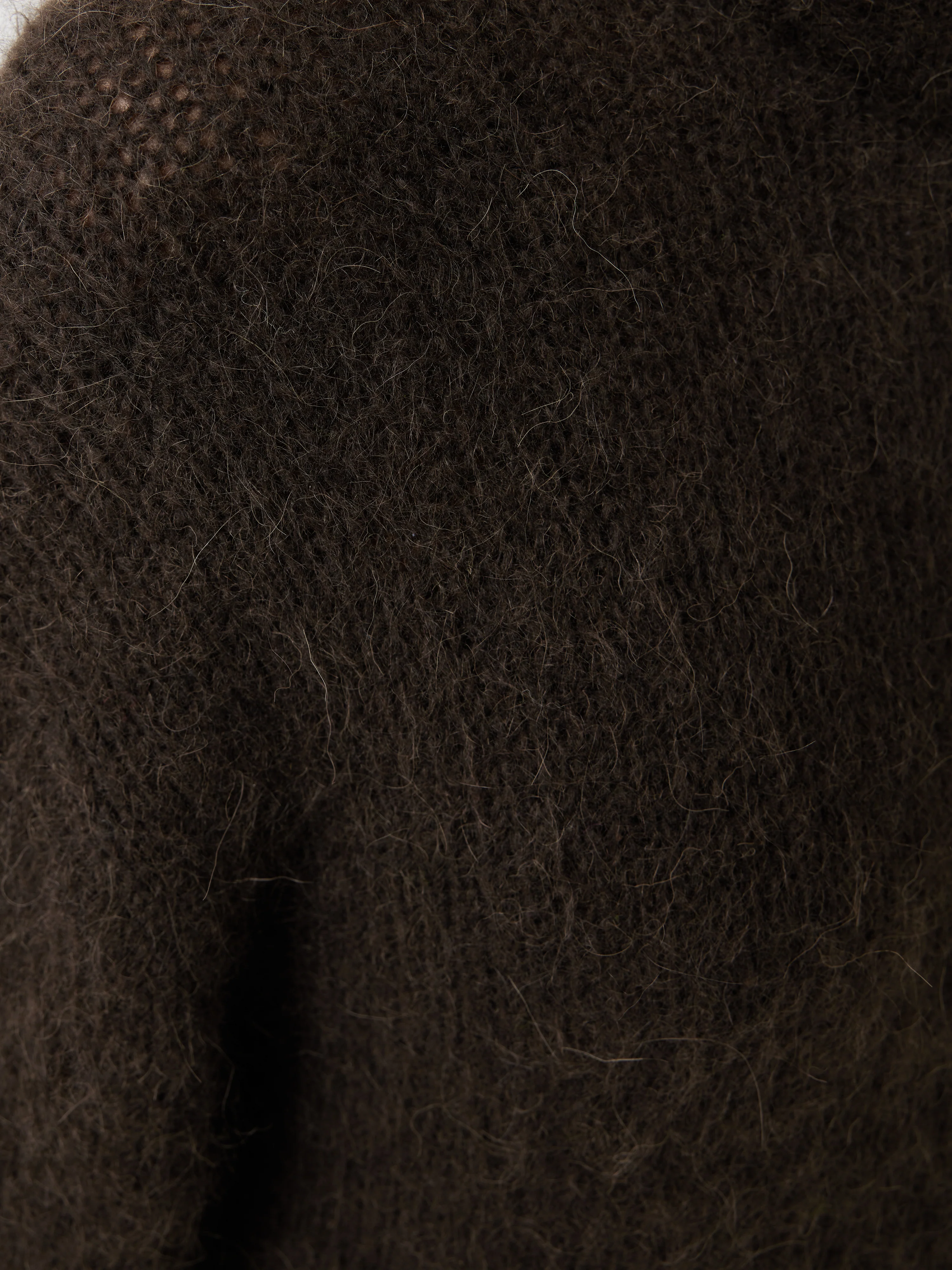 Alpaca Blend Oversized Jumper | Brown - Image 8