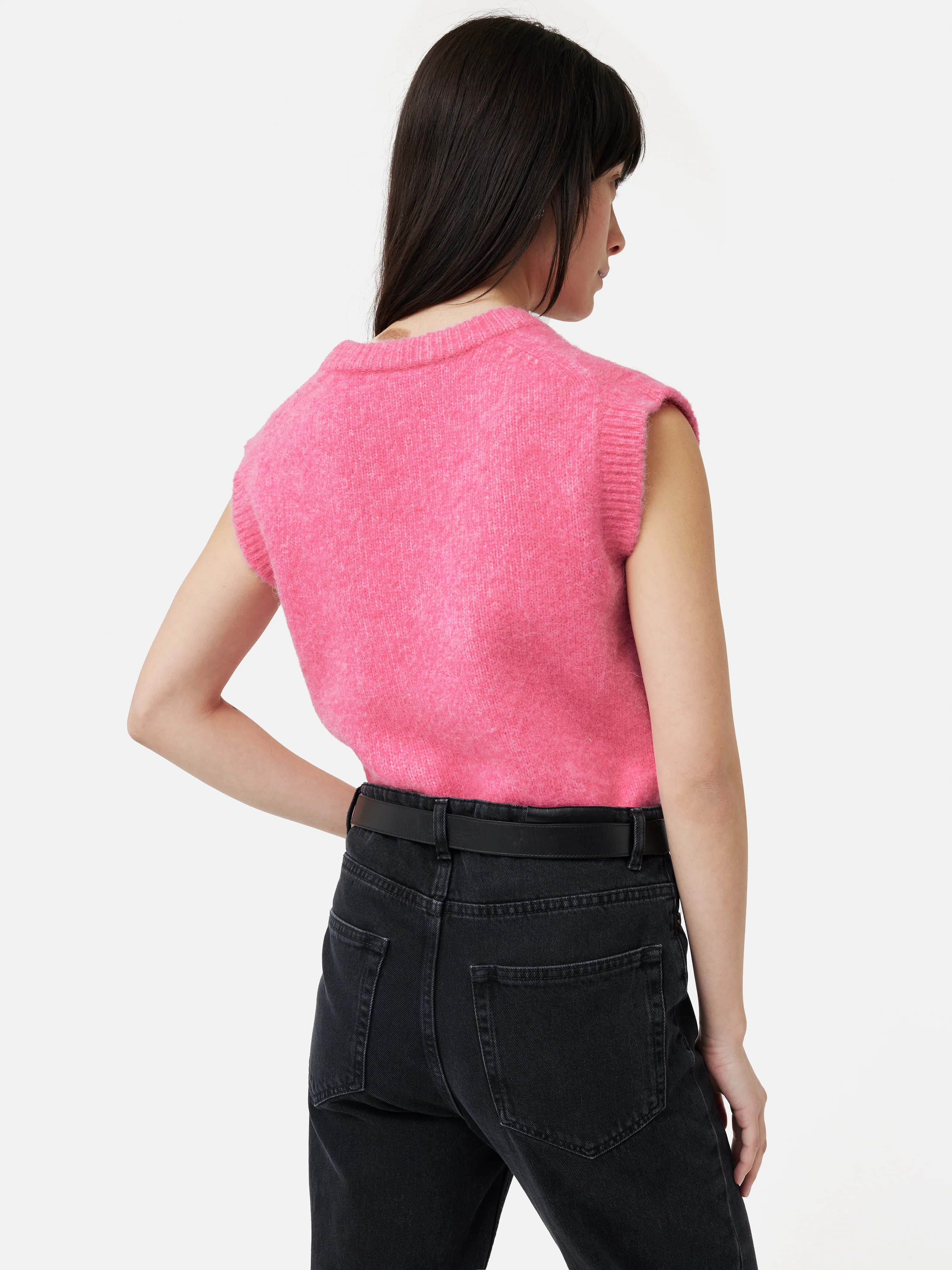 Alpaca Blend U Neck Tank | Pink - Image 5