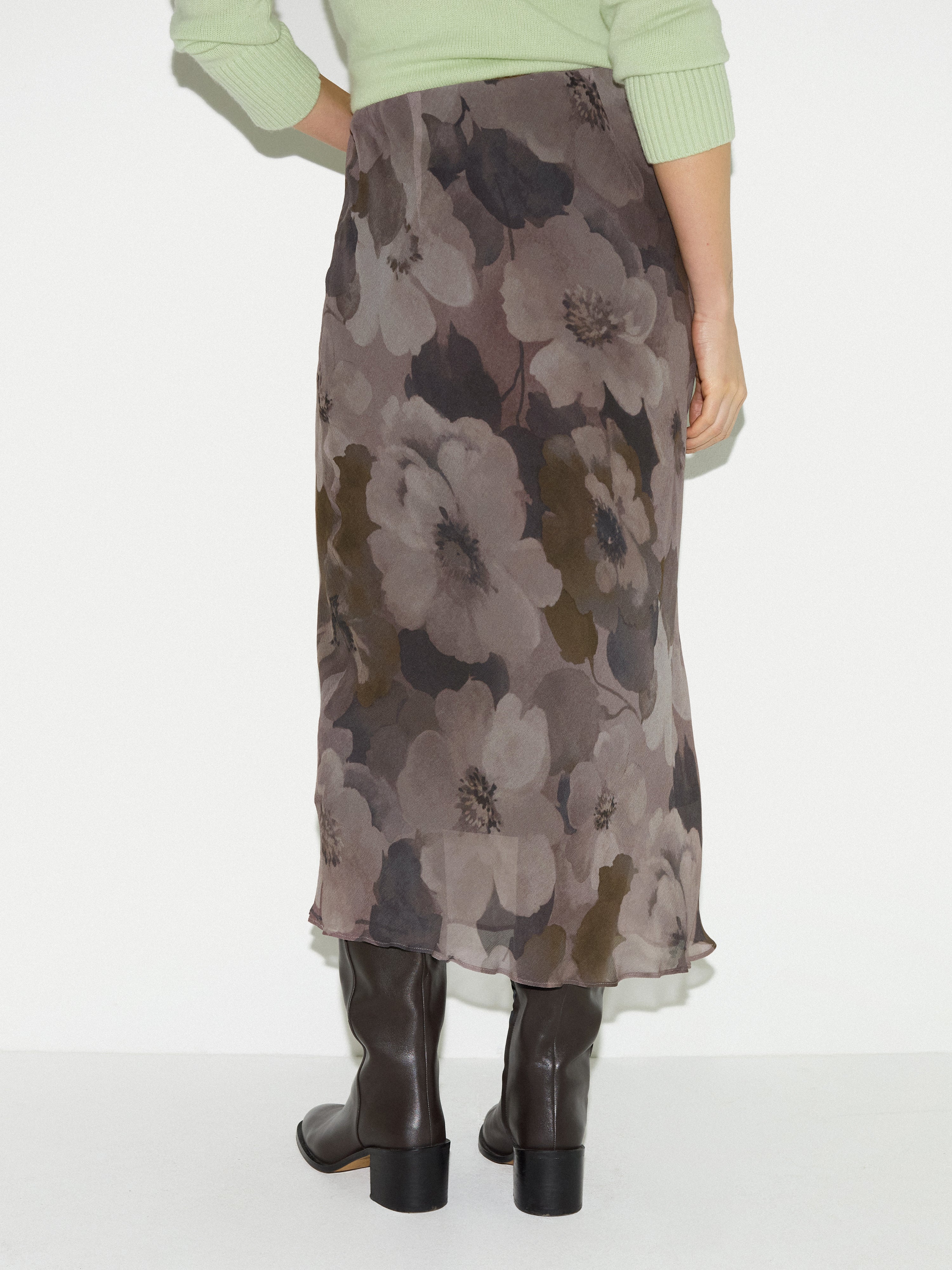 Antique Floral Midi Skirt | Multi - Image 4