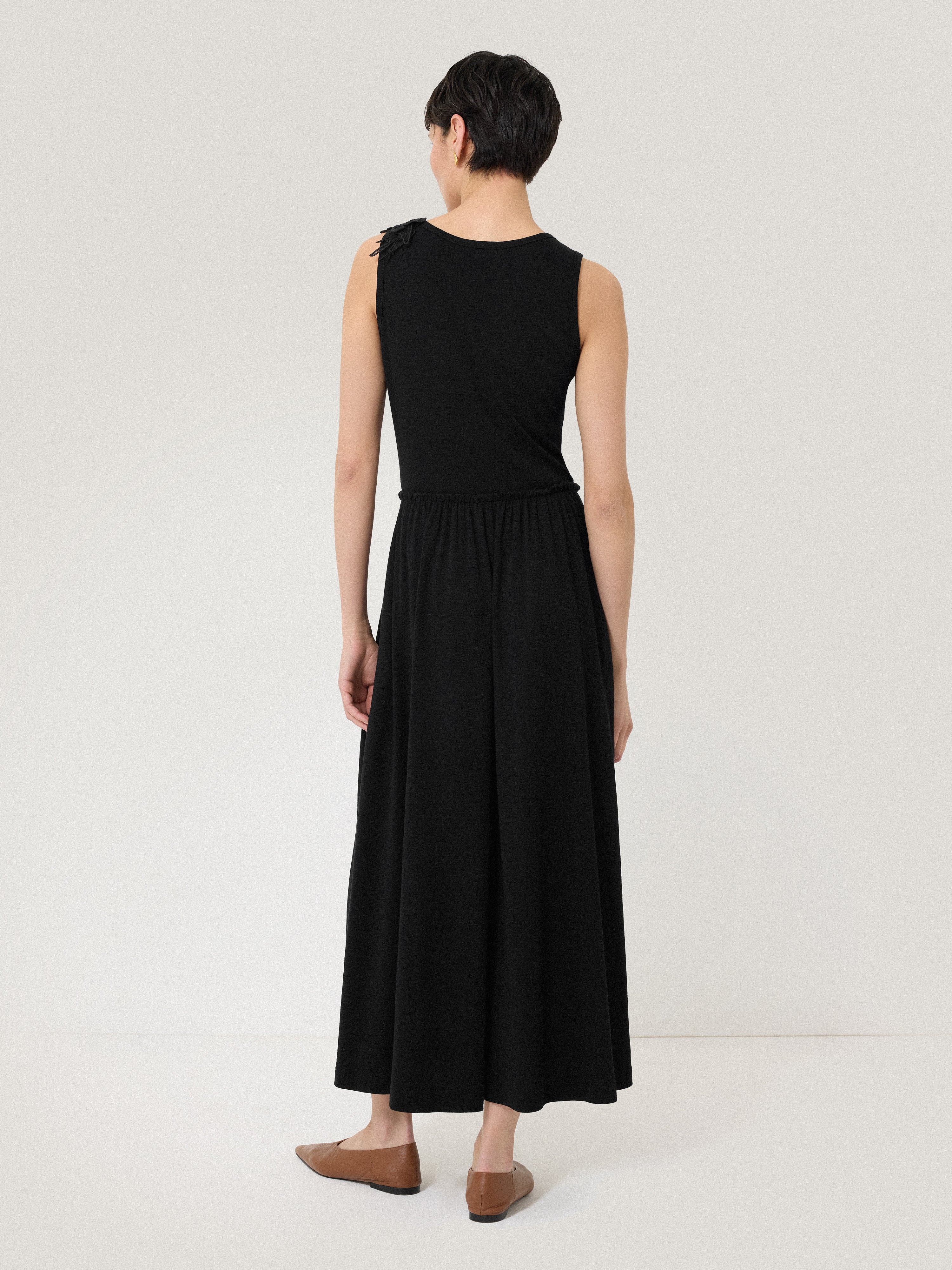 Applique Jersey Sundress | Black - Image 5