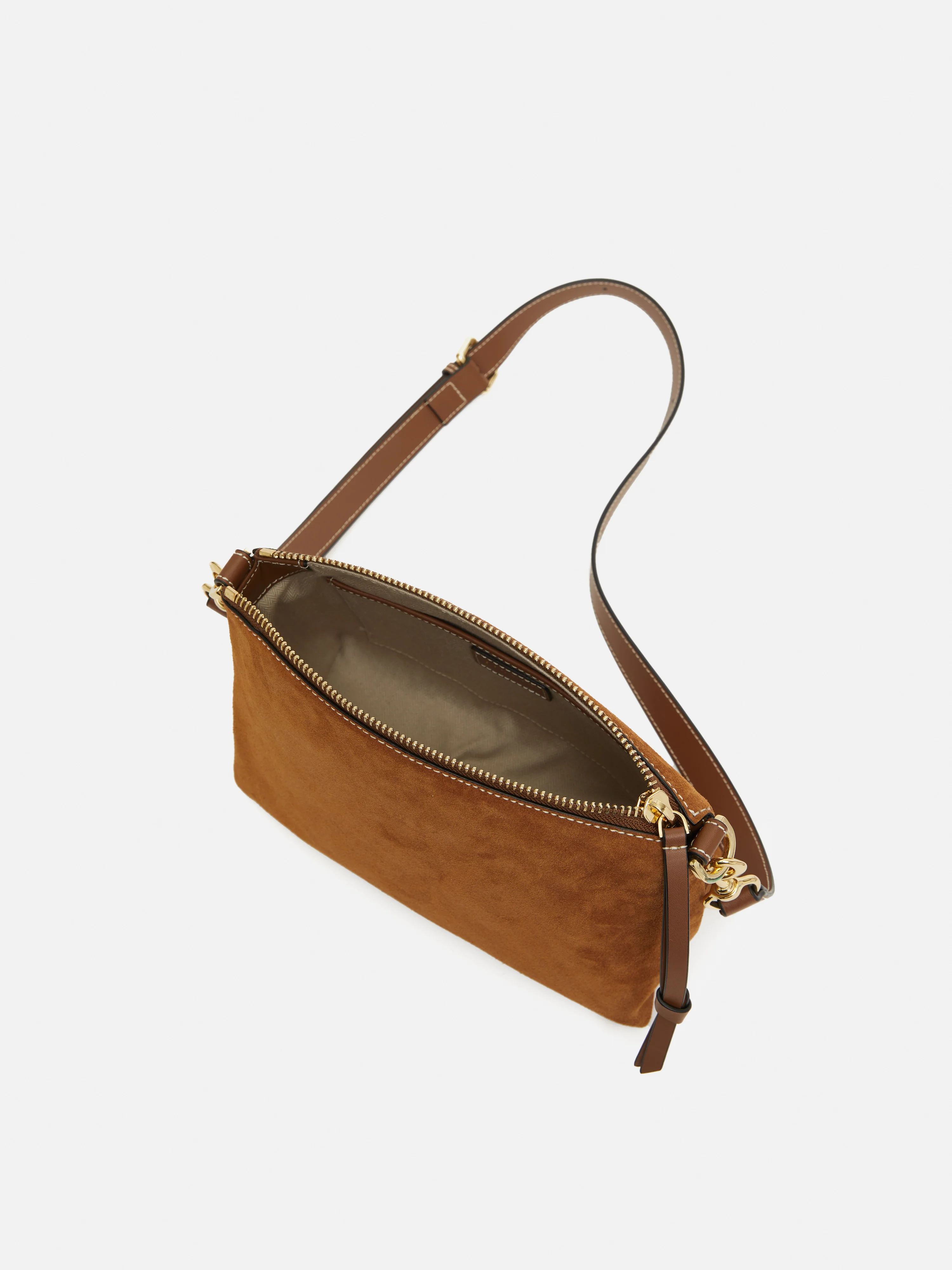 Ava Suede Cross Body | Tan - Image 4