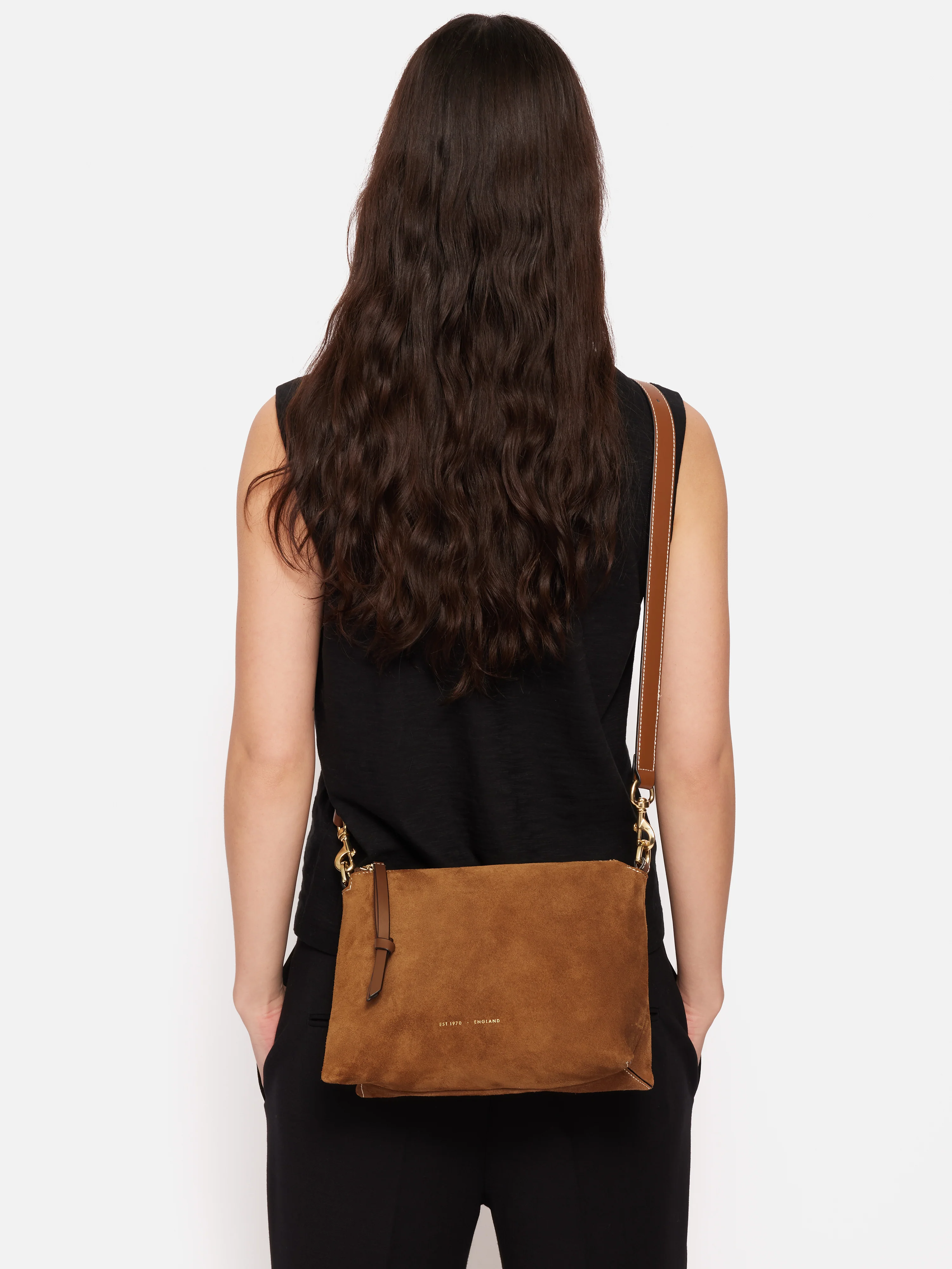 Ava Suede Cross Body | Tan - Image 6