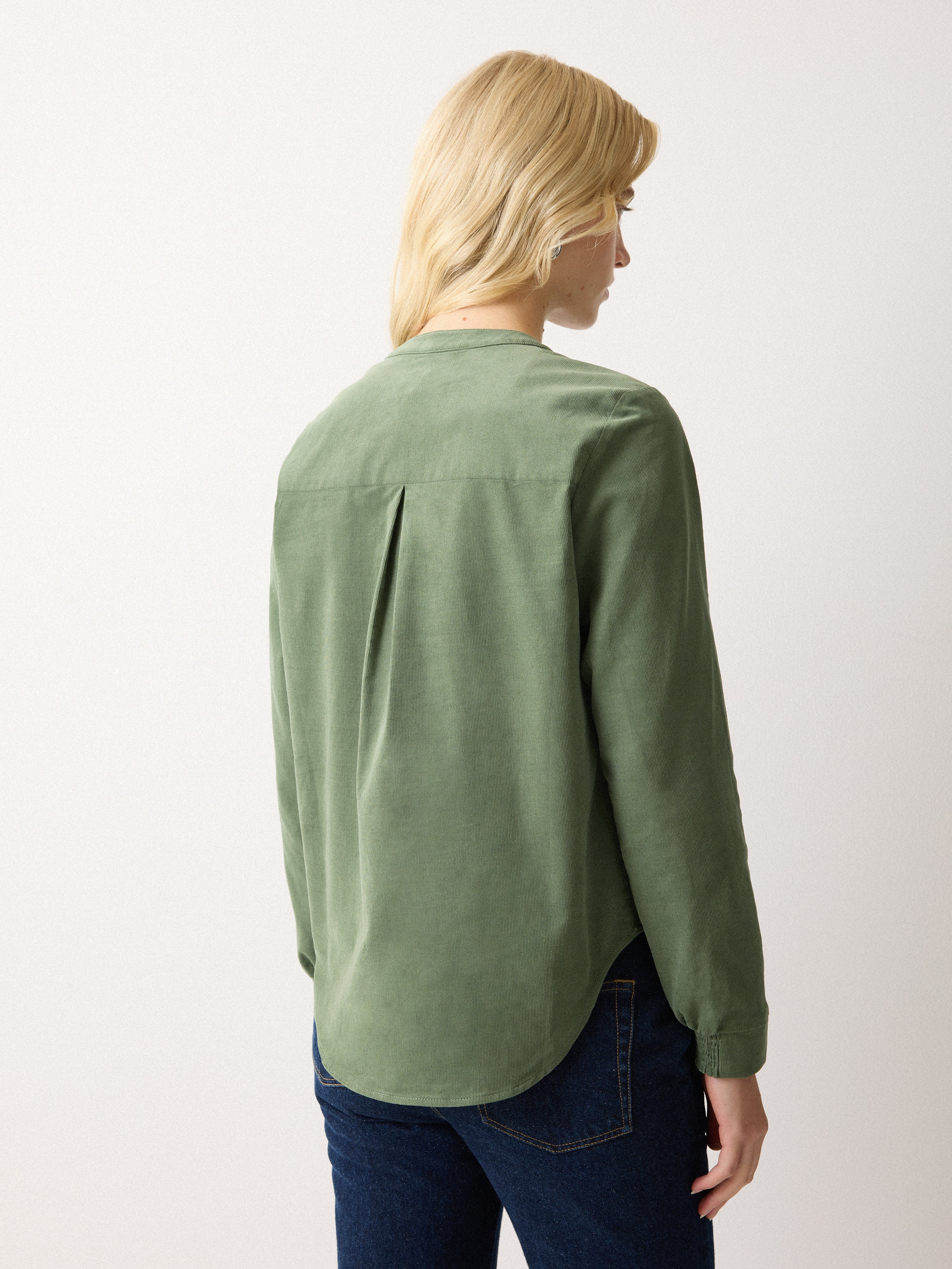 Baby Cord Long Sleeve Top | Green - Image 4