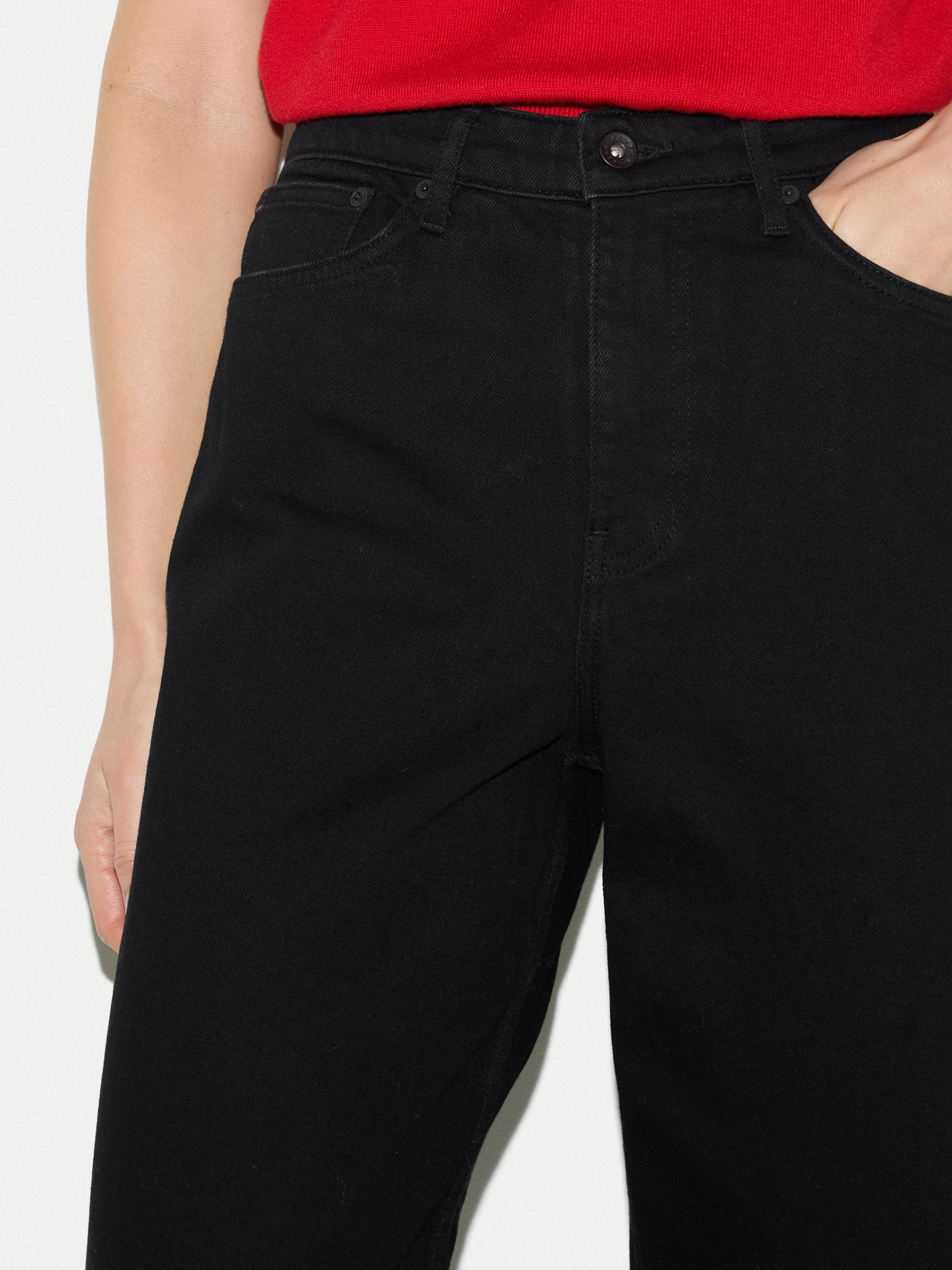 Balfour Long Wide Leg Jean | Black - Image 3