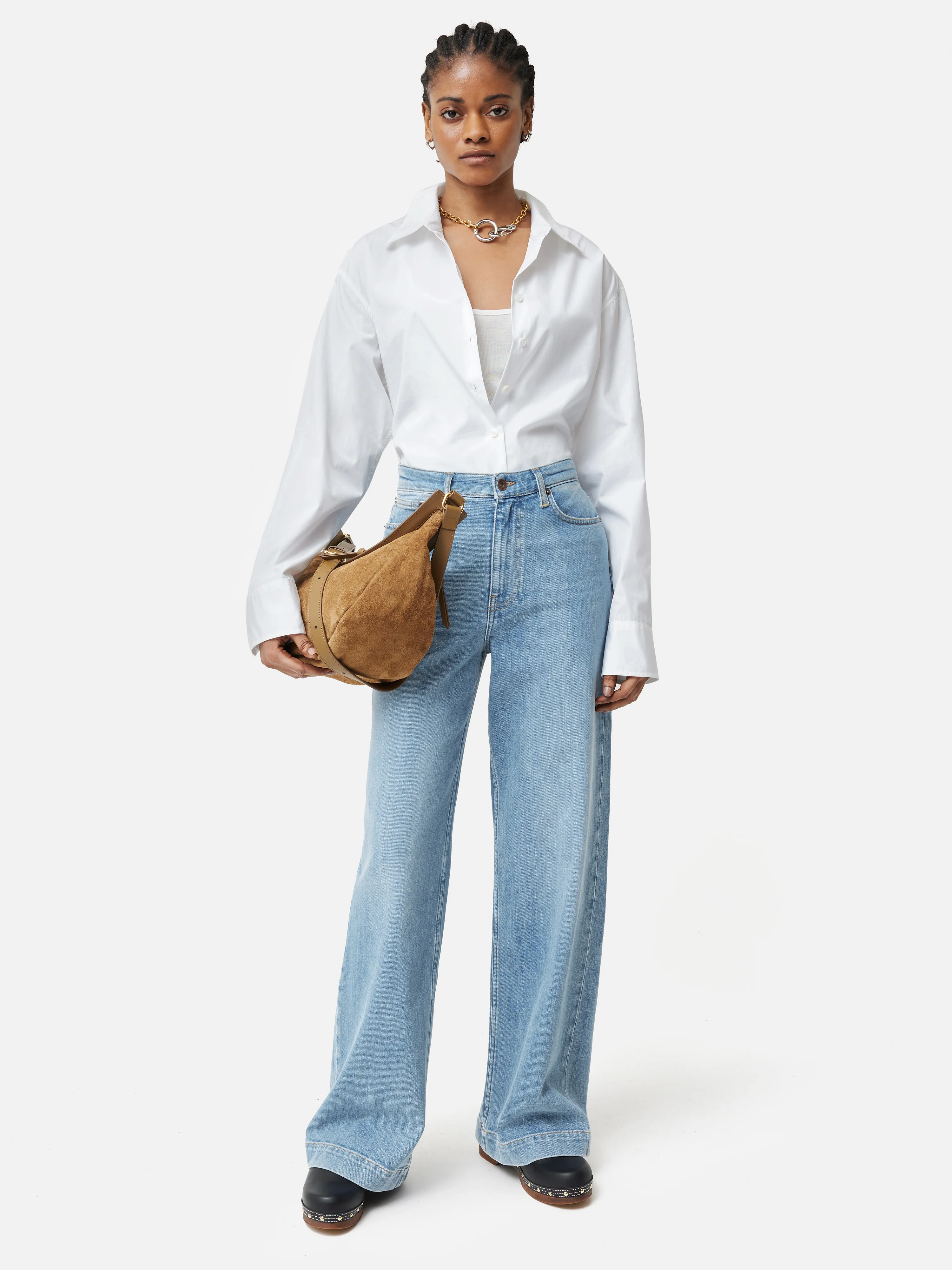 Balfour Long Wide Leg Jean | Light Blue Wash - Image 2