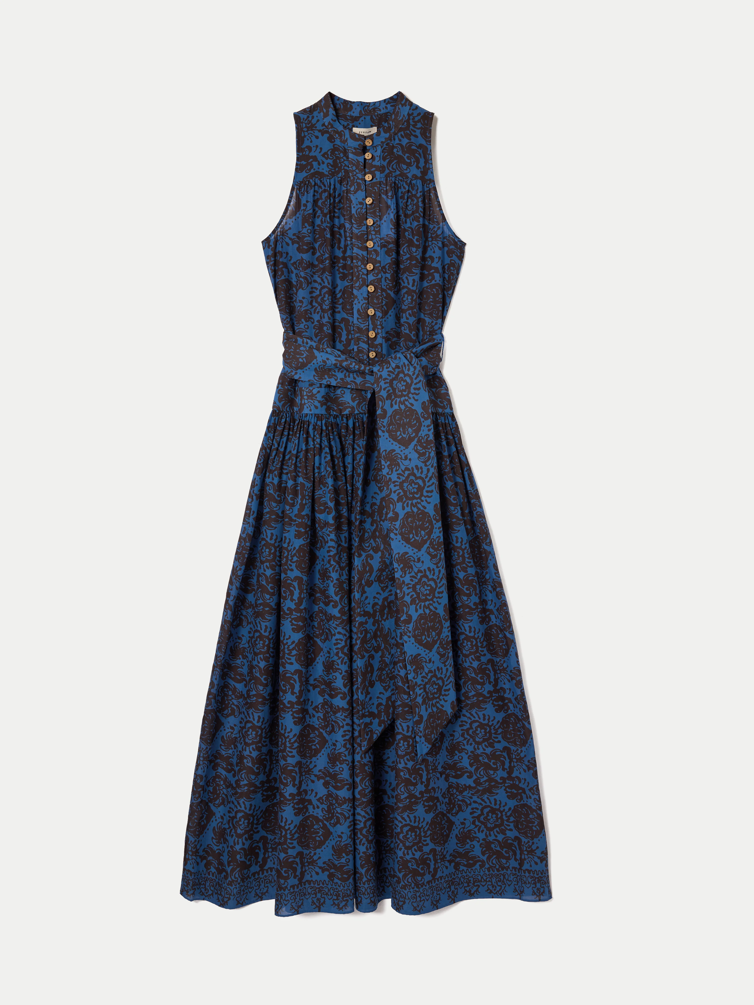 Batik Cotton Maxi Dress | Blue - Image 6