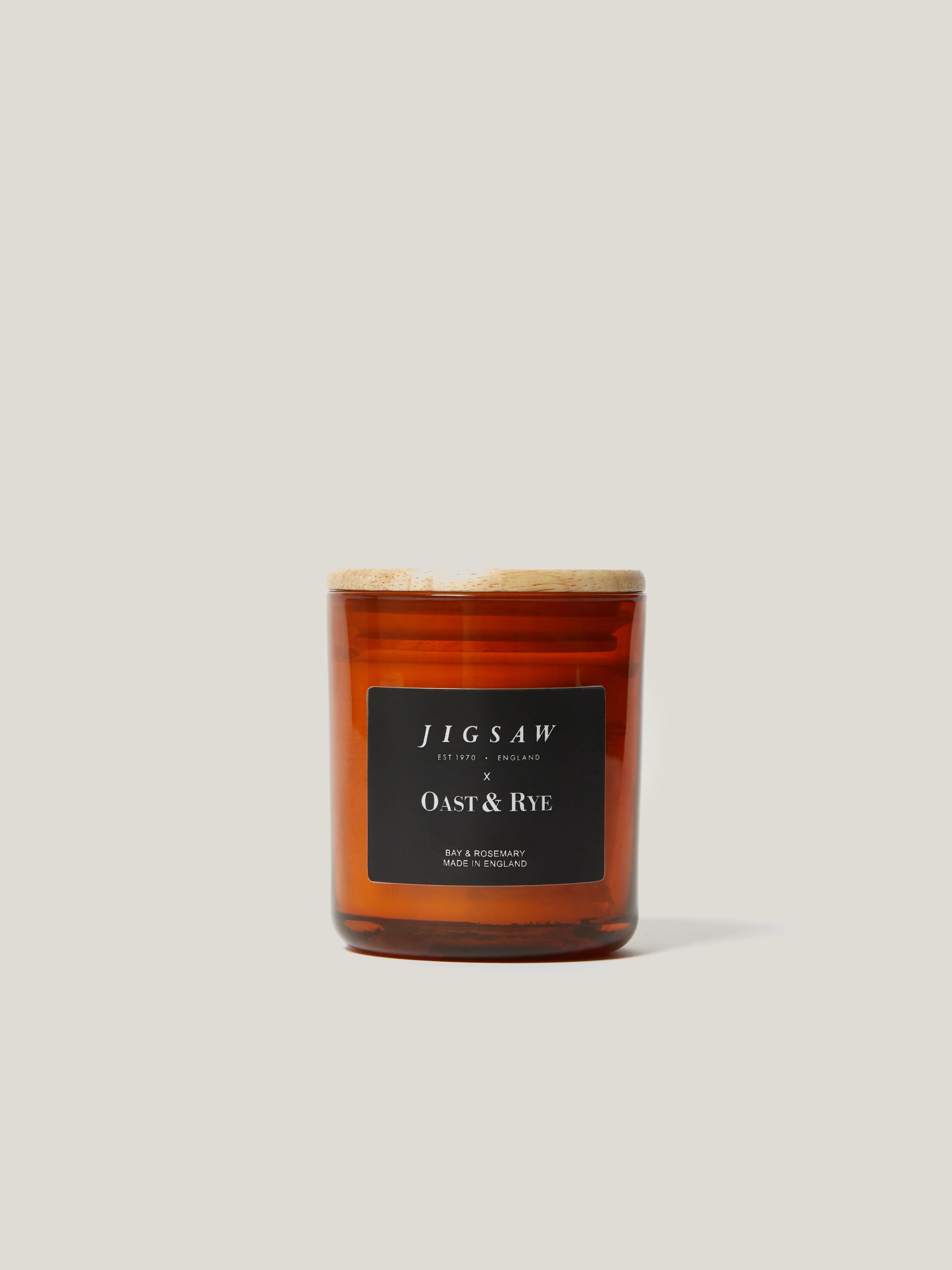 Bay & Rosemary One Wick Candle | Amber - Image 2