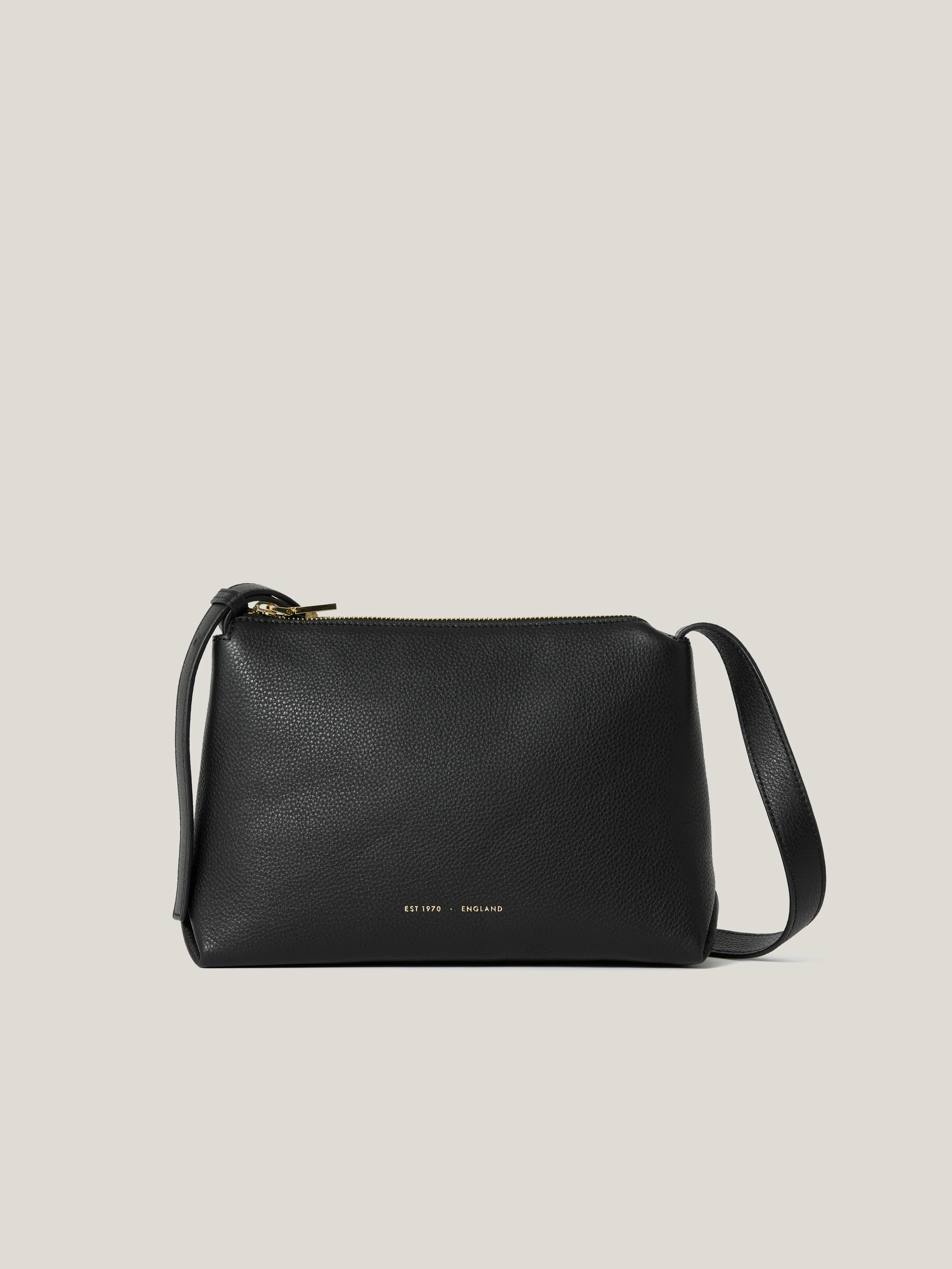 Bella Leather Cross Body Bag | Black - Image 4