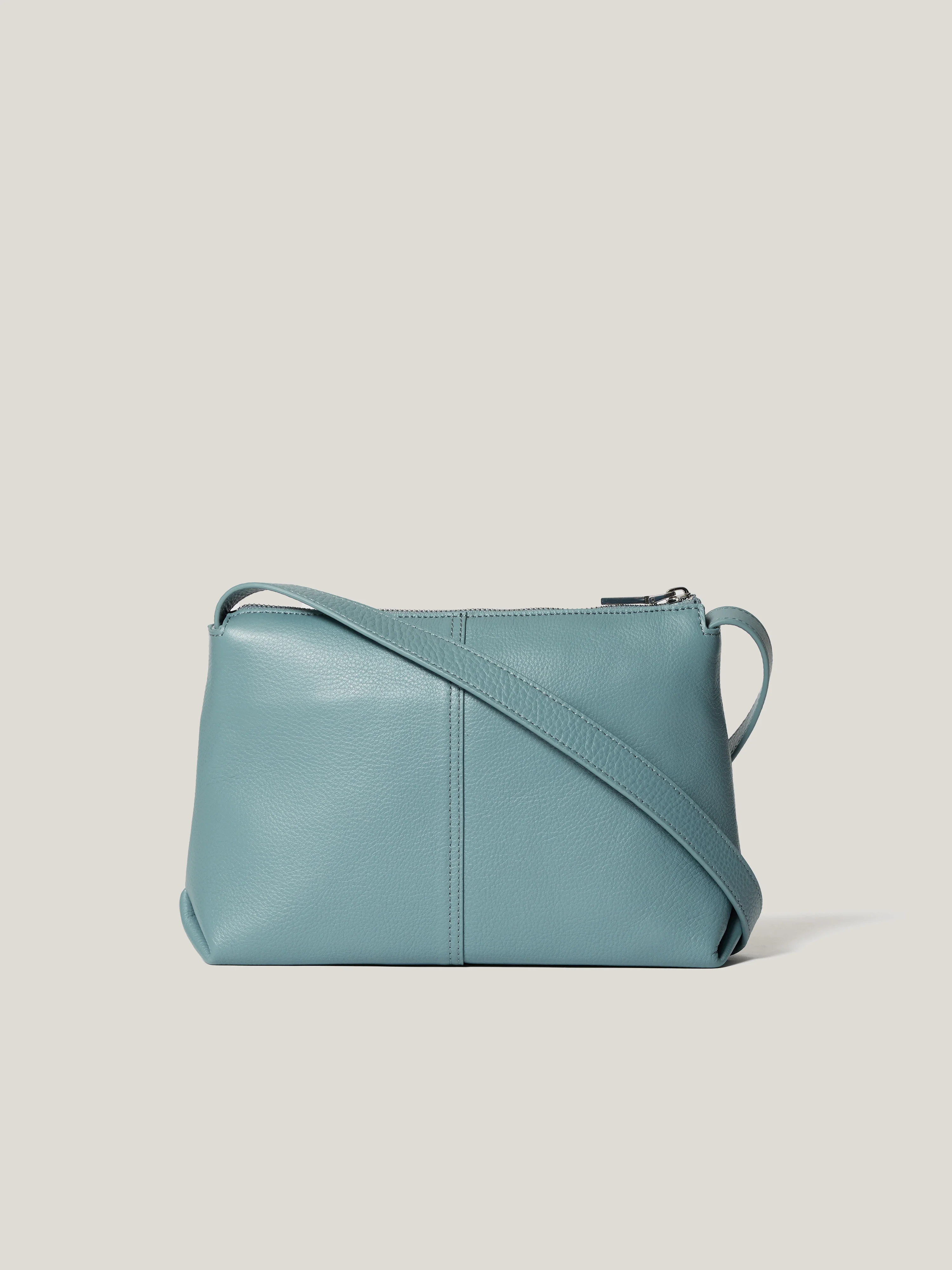 Bella Leather Cross Body Bag | Blue - Image 6