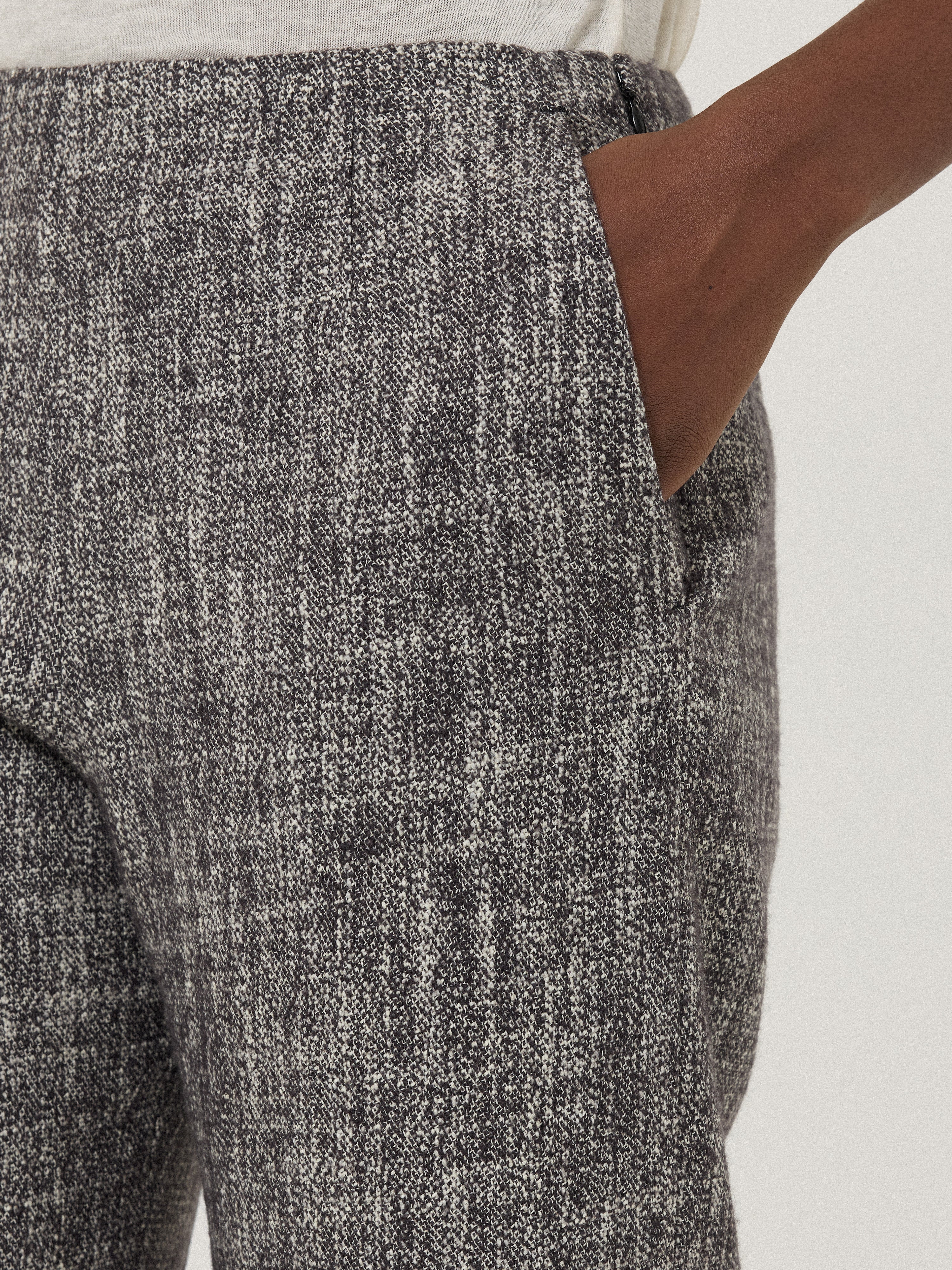 Blake Boucle Trouser | Grey - Image 2