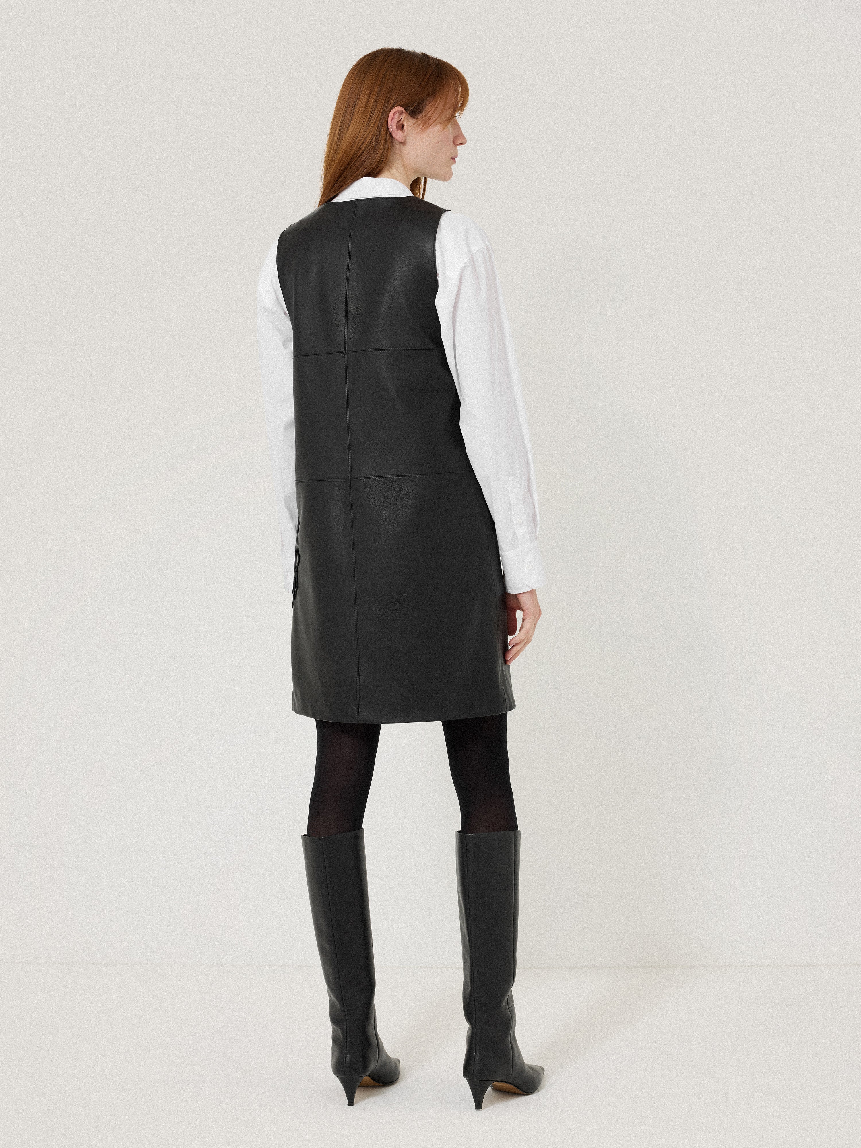 Bleeker Leather Applique Dress | Black - Image 4