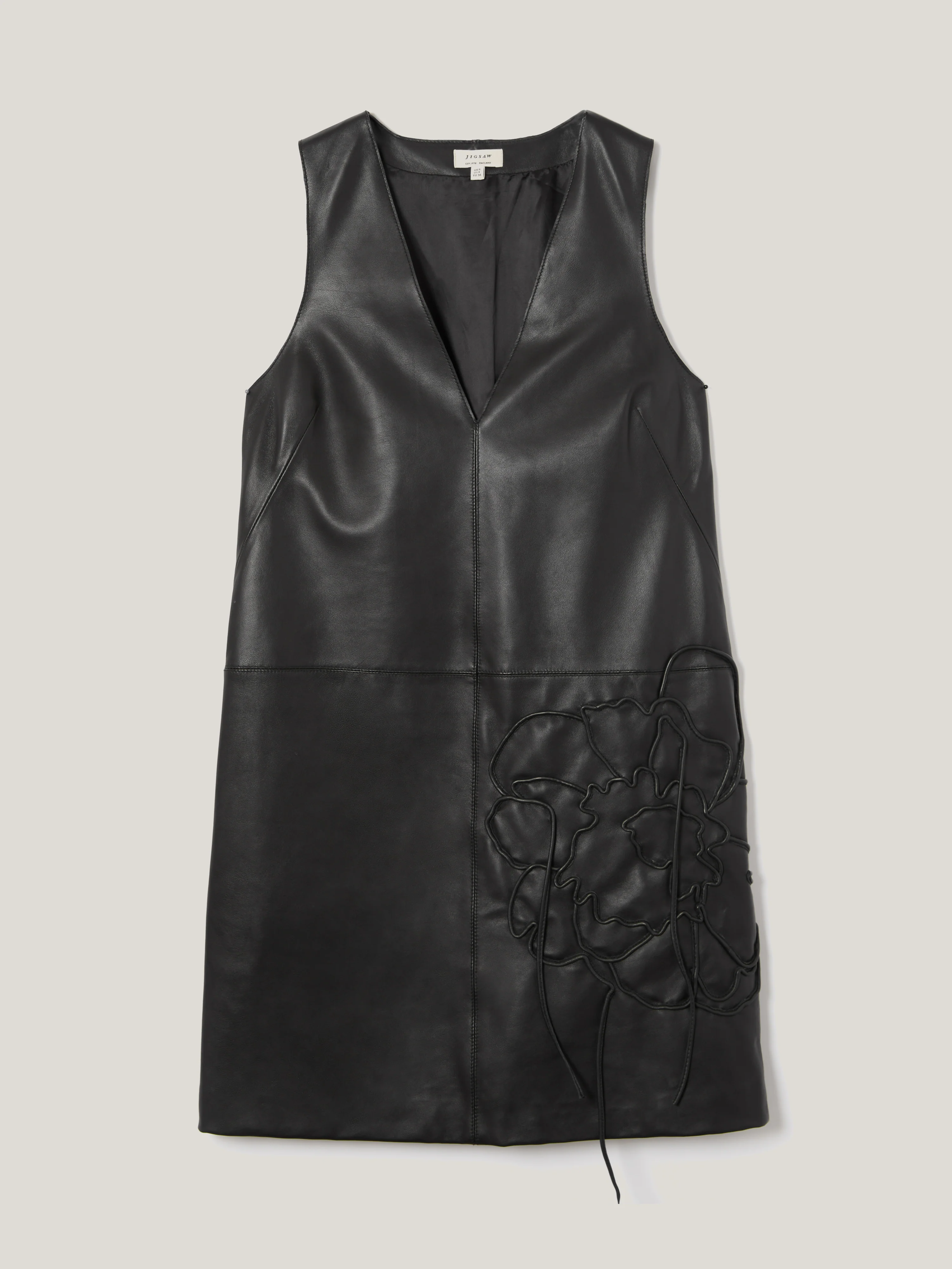 Bleeker Leather Applique Dress | Black - Image 7