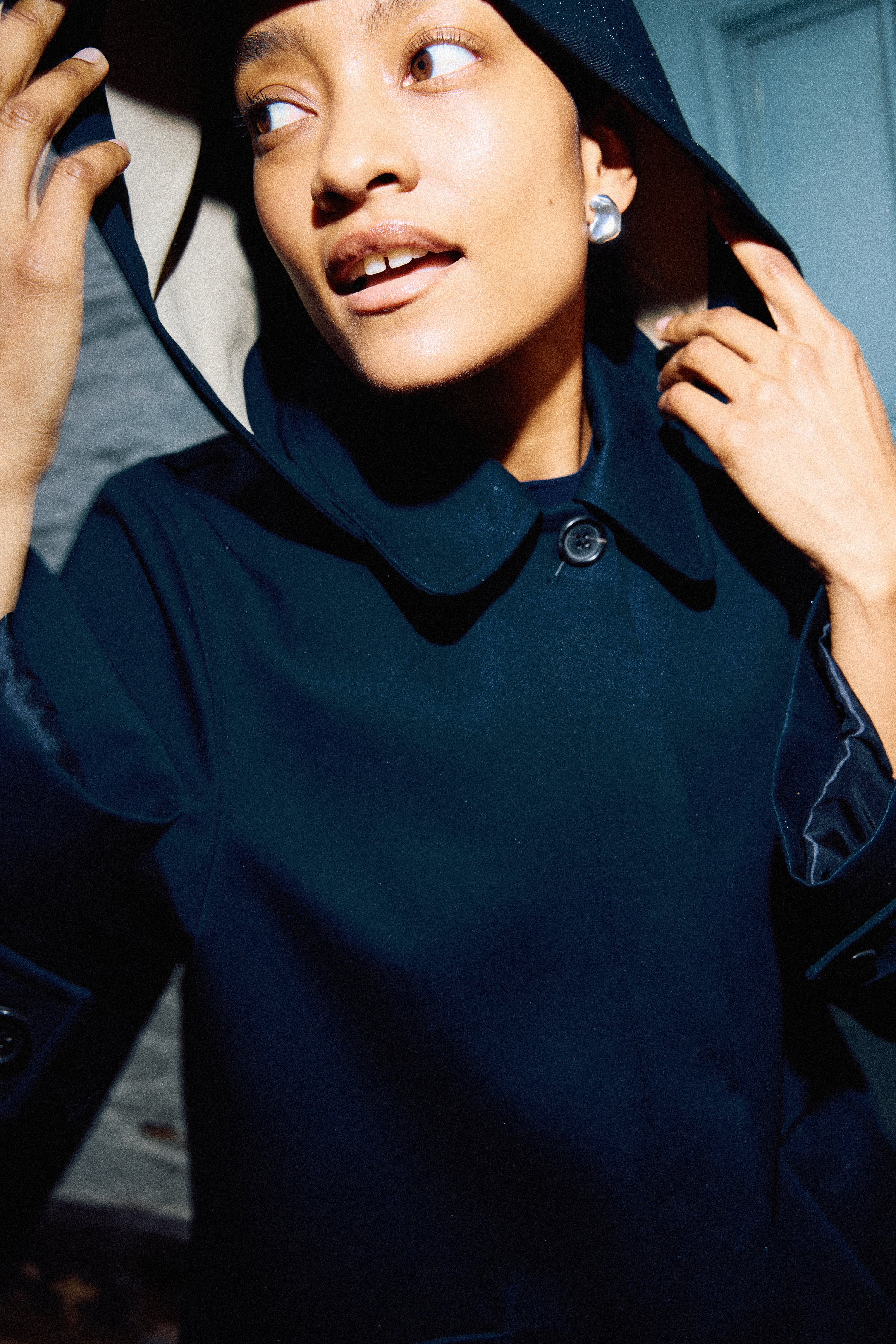 British Millerain Cotton Rain Mac | Navy - Image 7