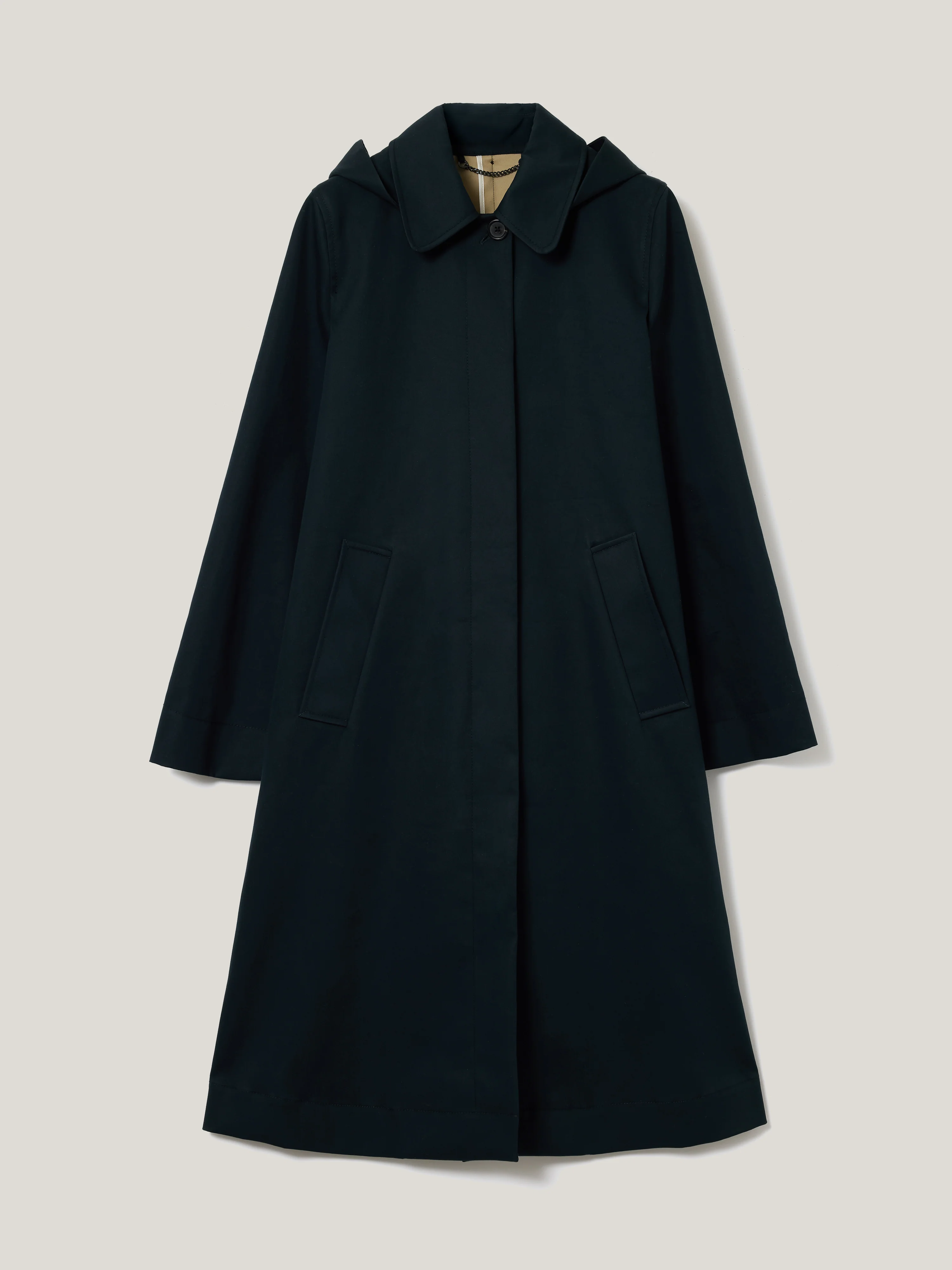 British Millerain Cotton Rain Mac | Navy - Image 8