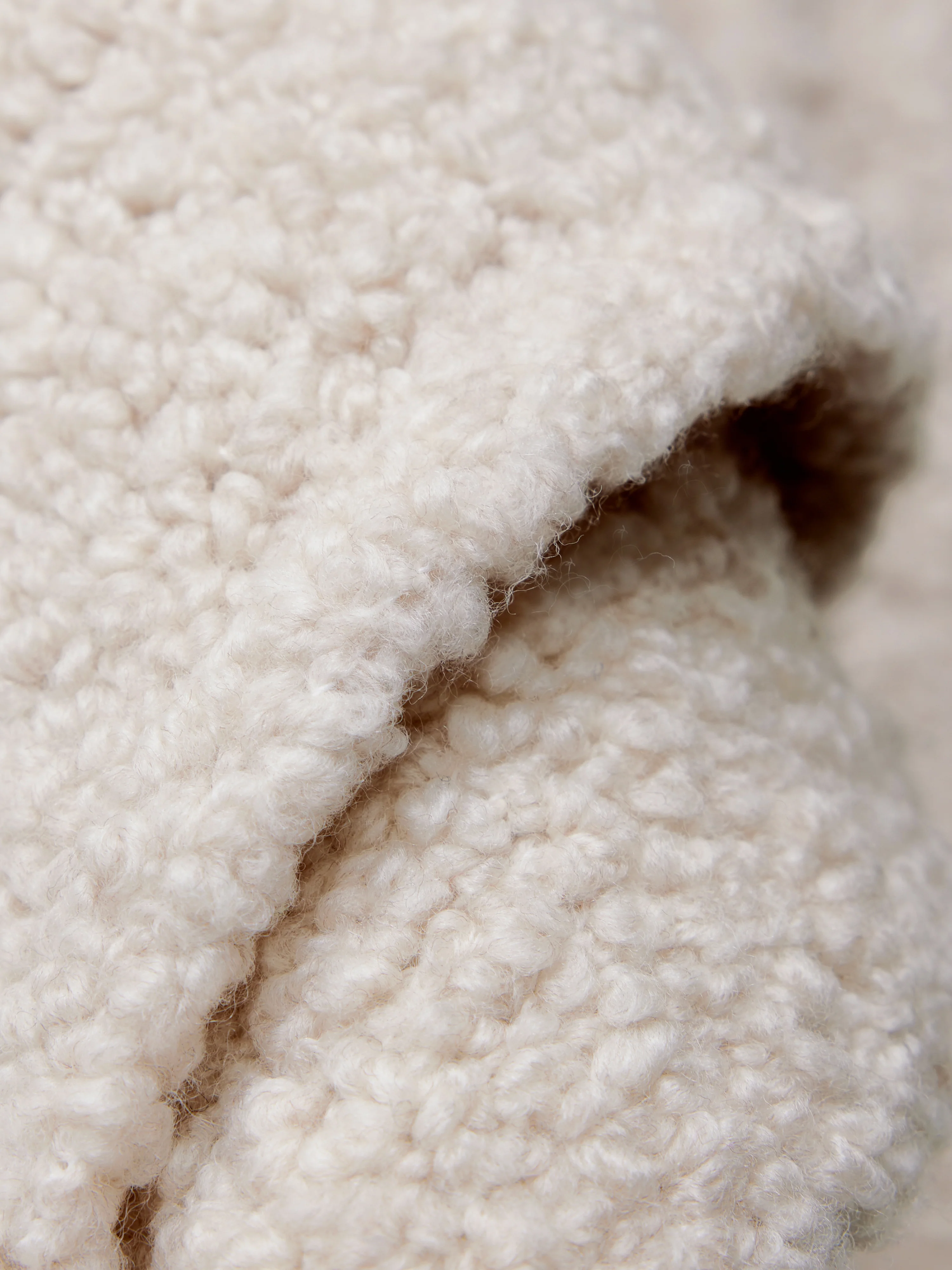 Boucle Scarf | Cream - Image 6