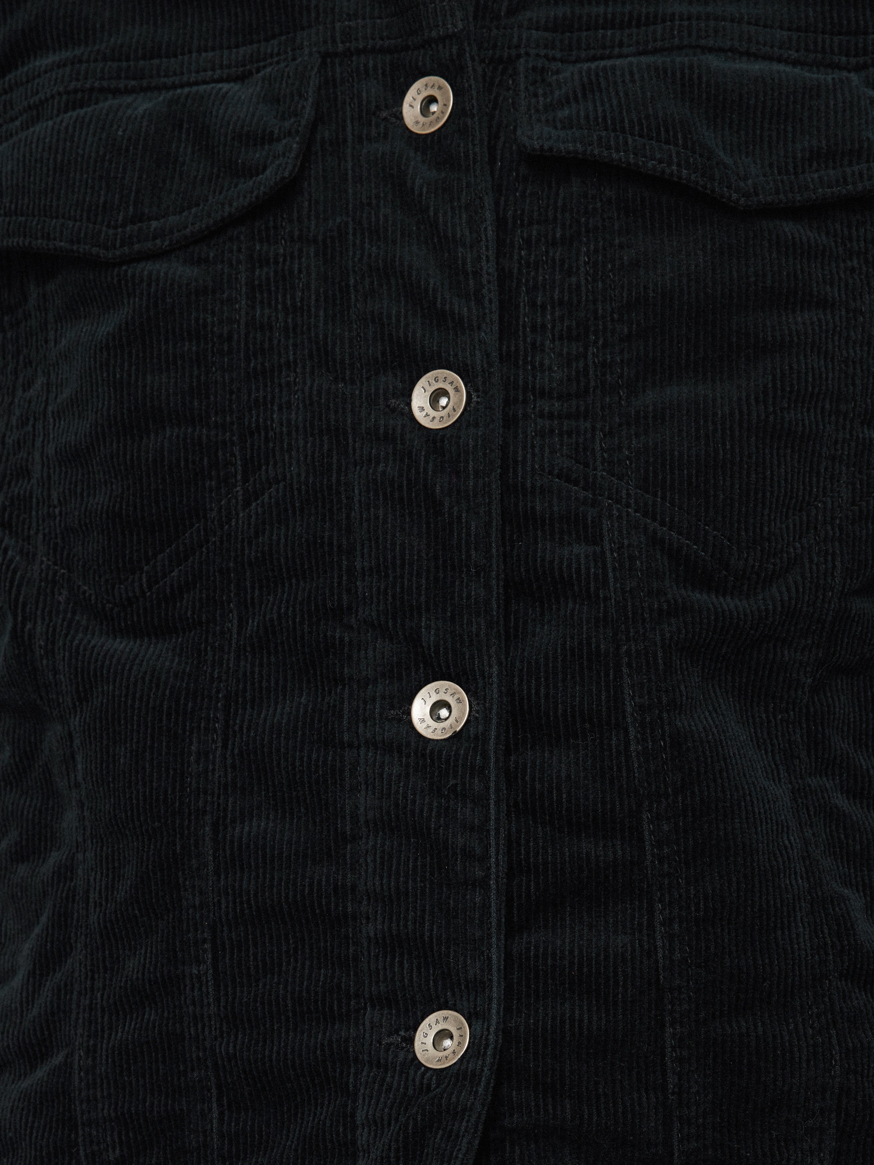 Boxy Cord Trucker Jacket | Navy - Image 11
