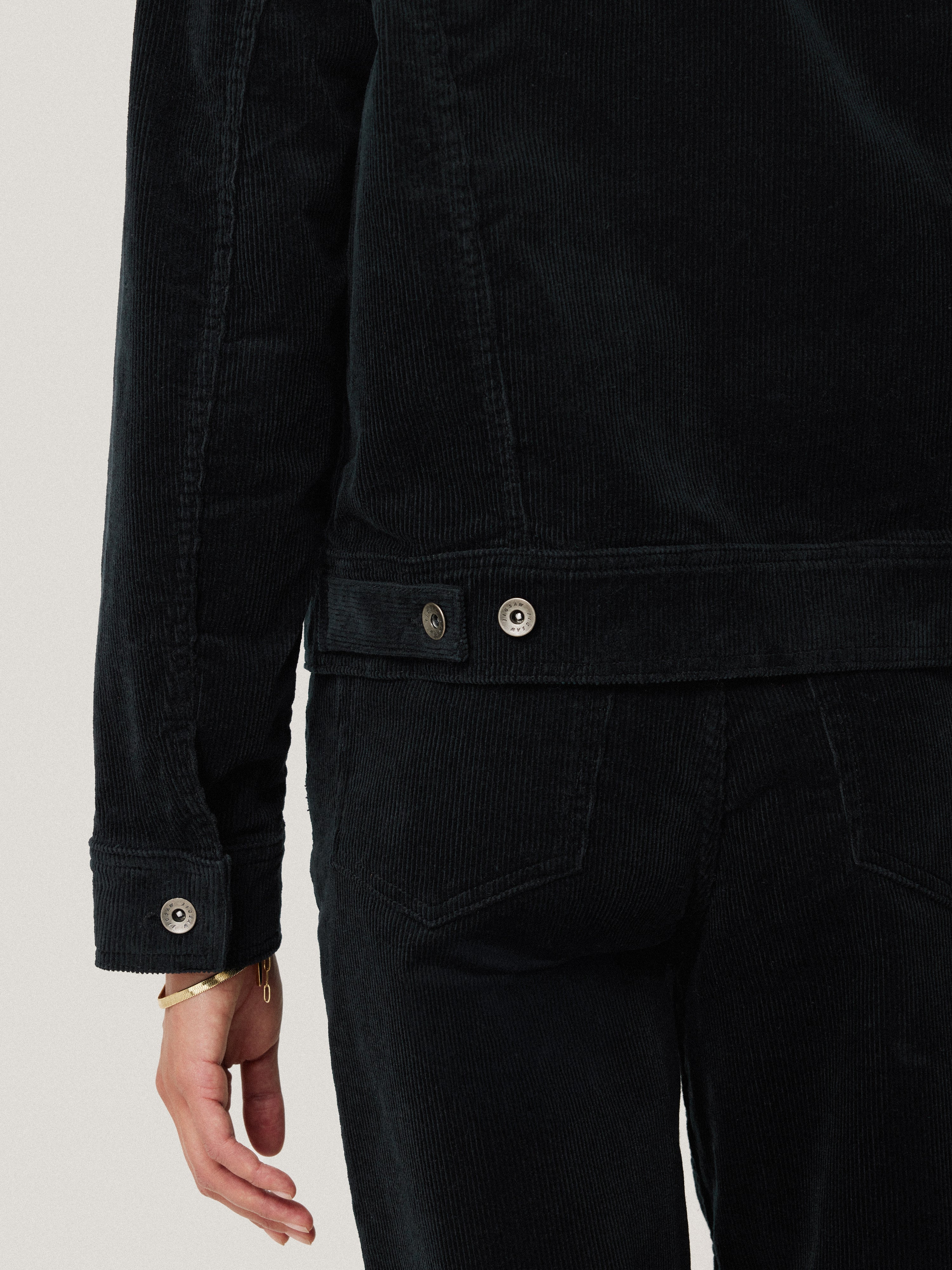 Boxy Cord Trucker Jacket | Navy - Image 6