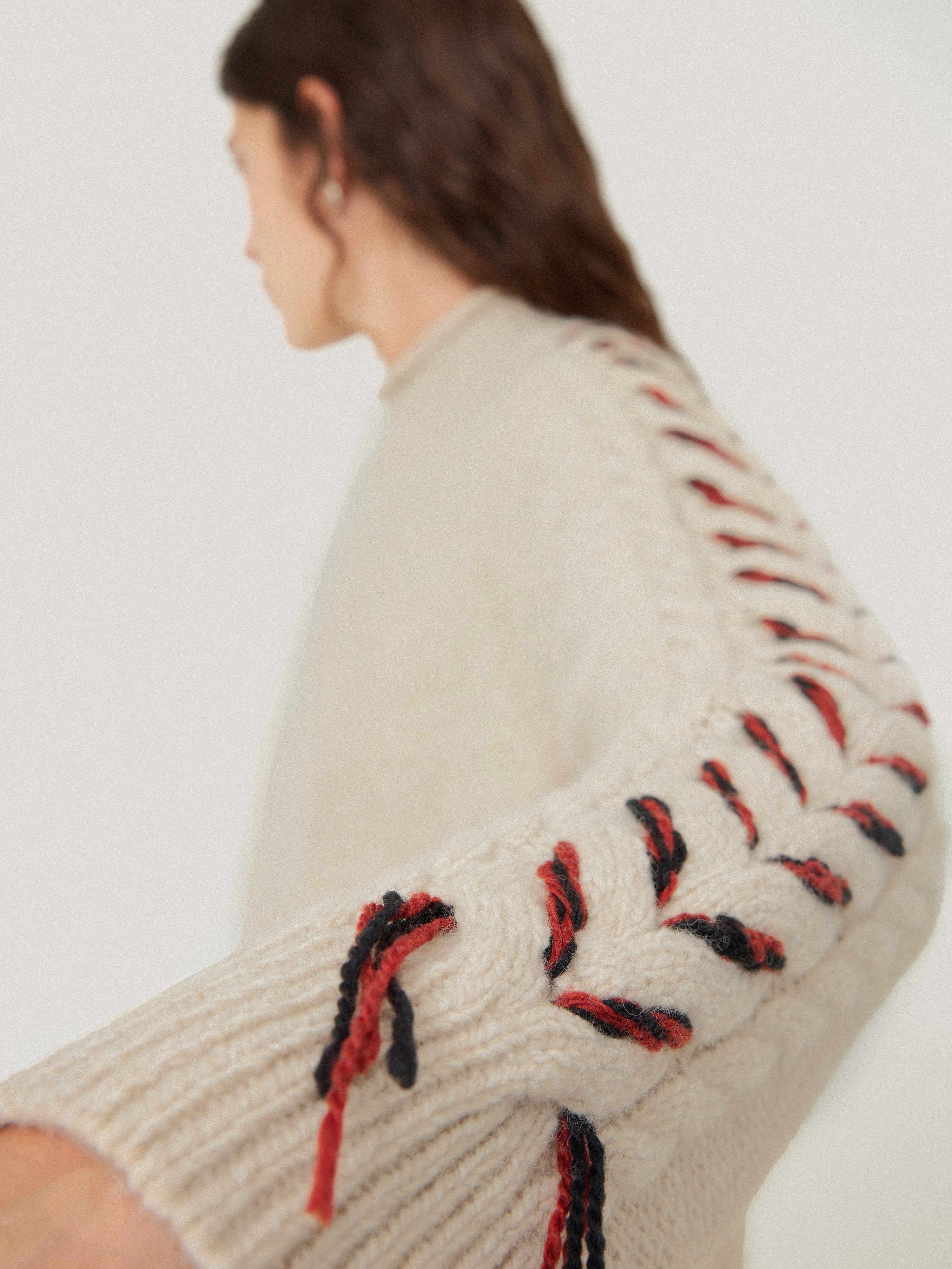 Braided Cable Jumper | Cream - Image 2