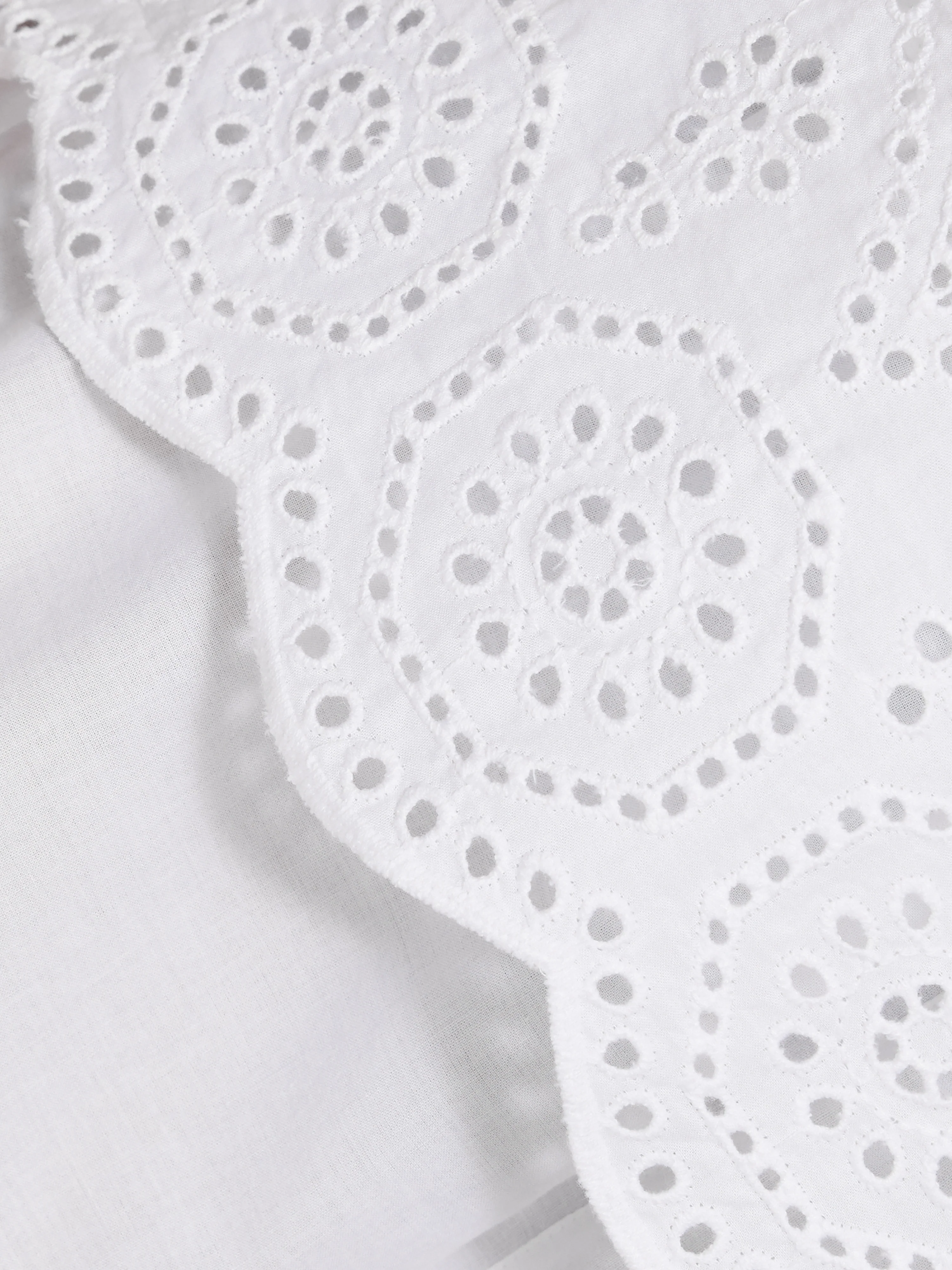 Broderie Anglaise Pyjama Cami | White - Image 5