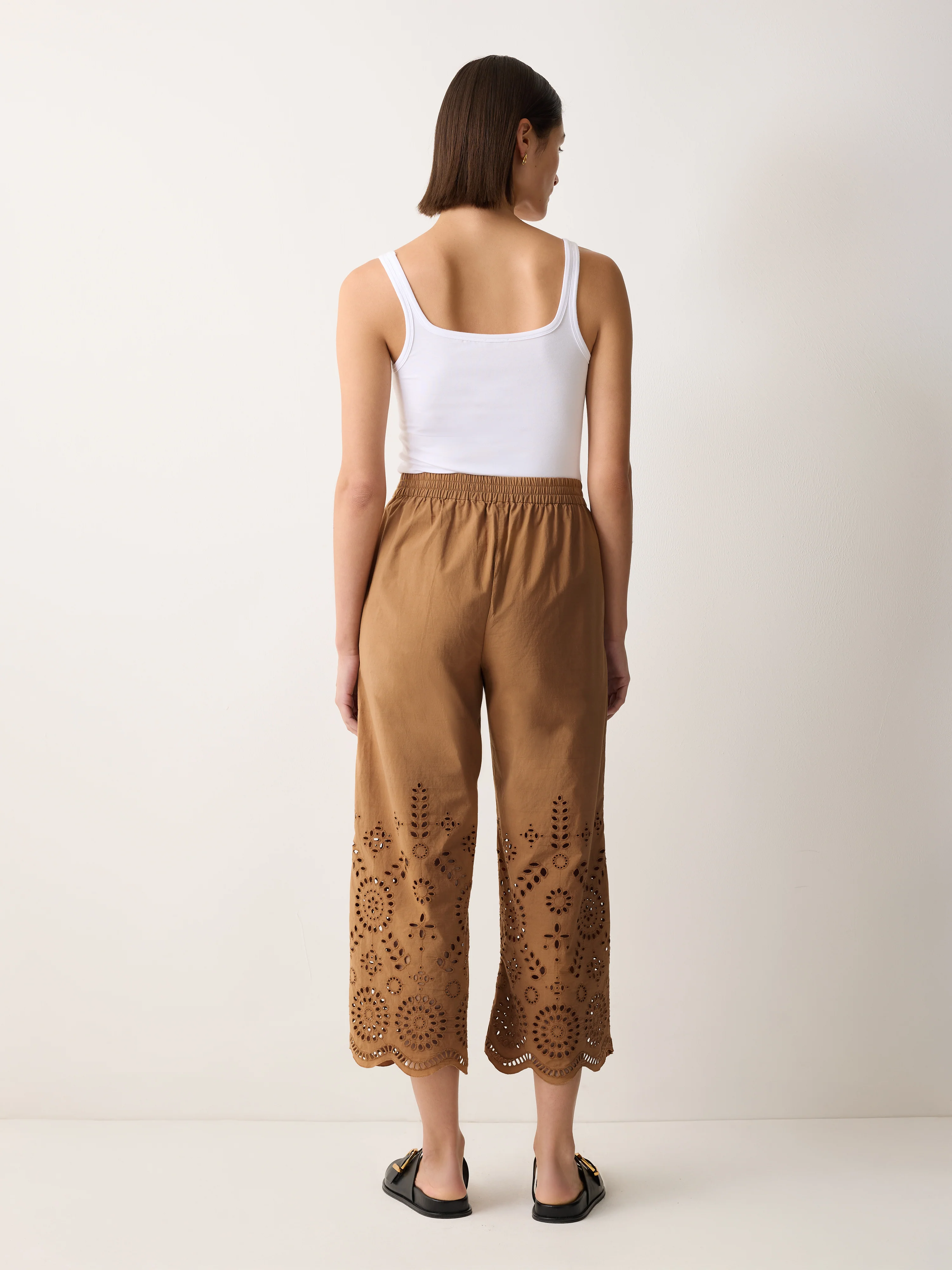 Broderie Trouser | Camel - Image 5