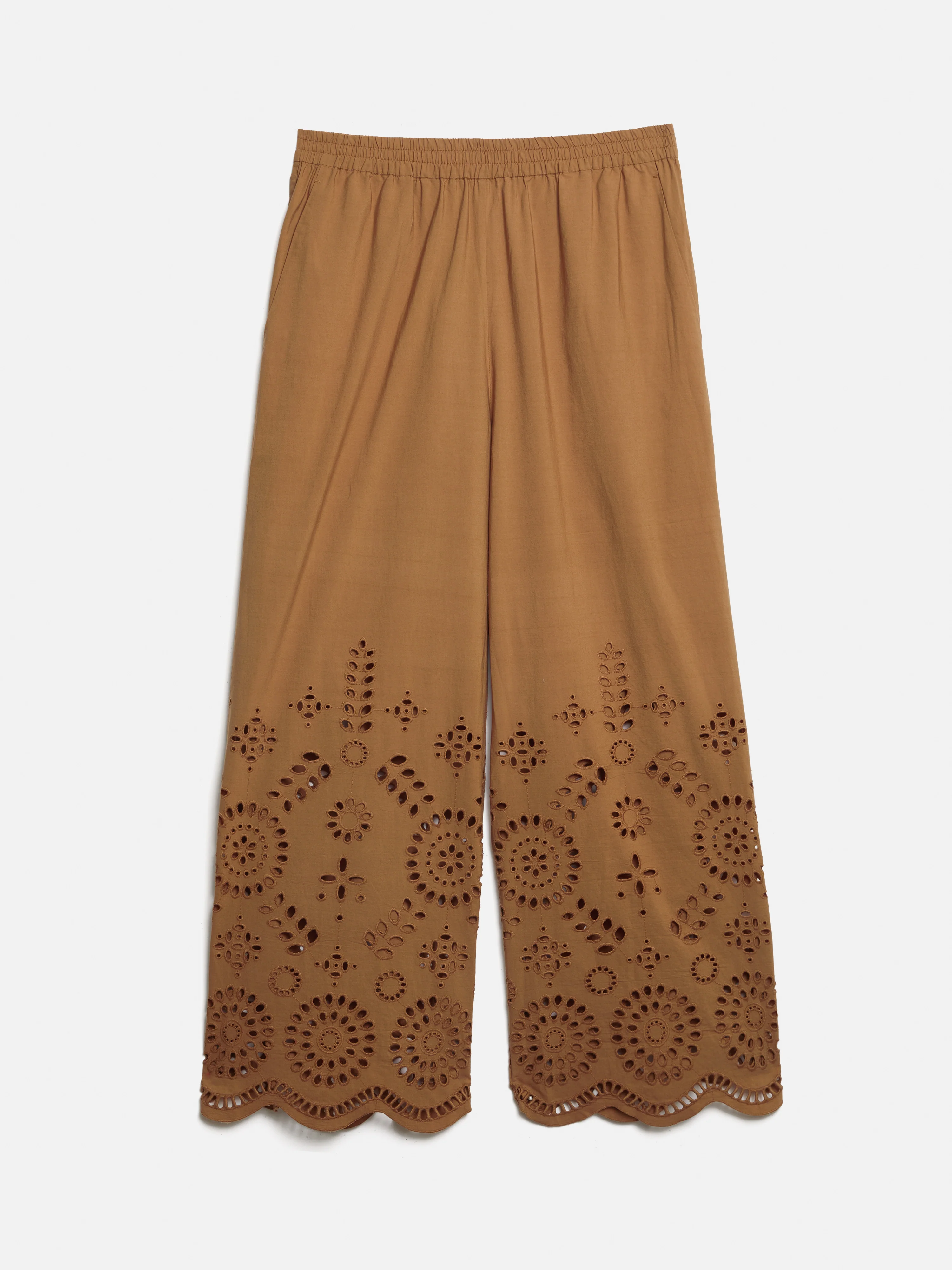 Broderie Trouser | Camel - Image 7