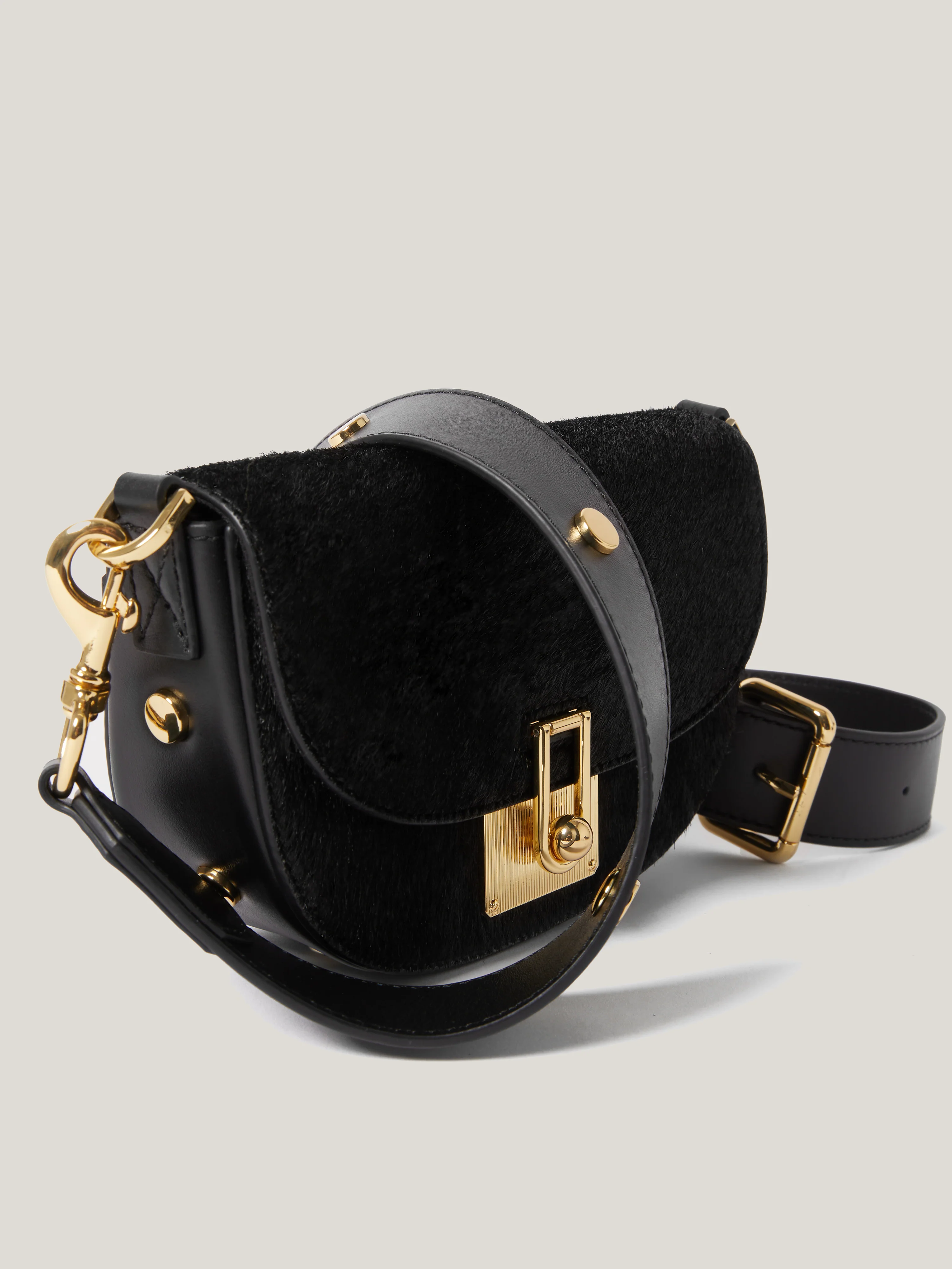Calf Hair Denbigh Crossbody | Black - Image 2