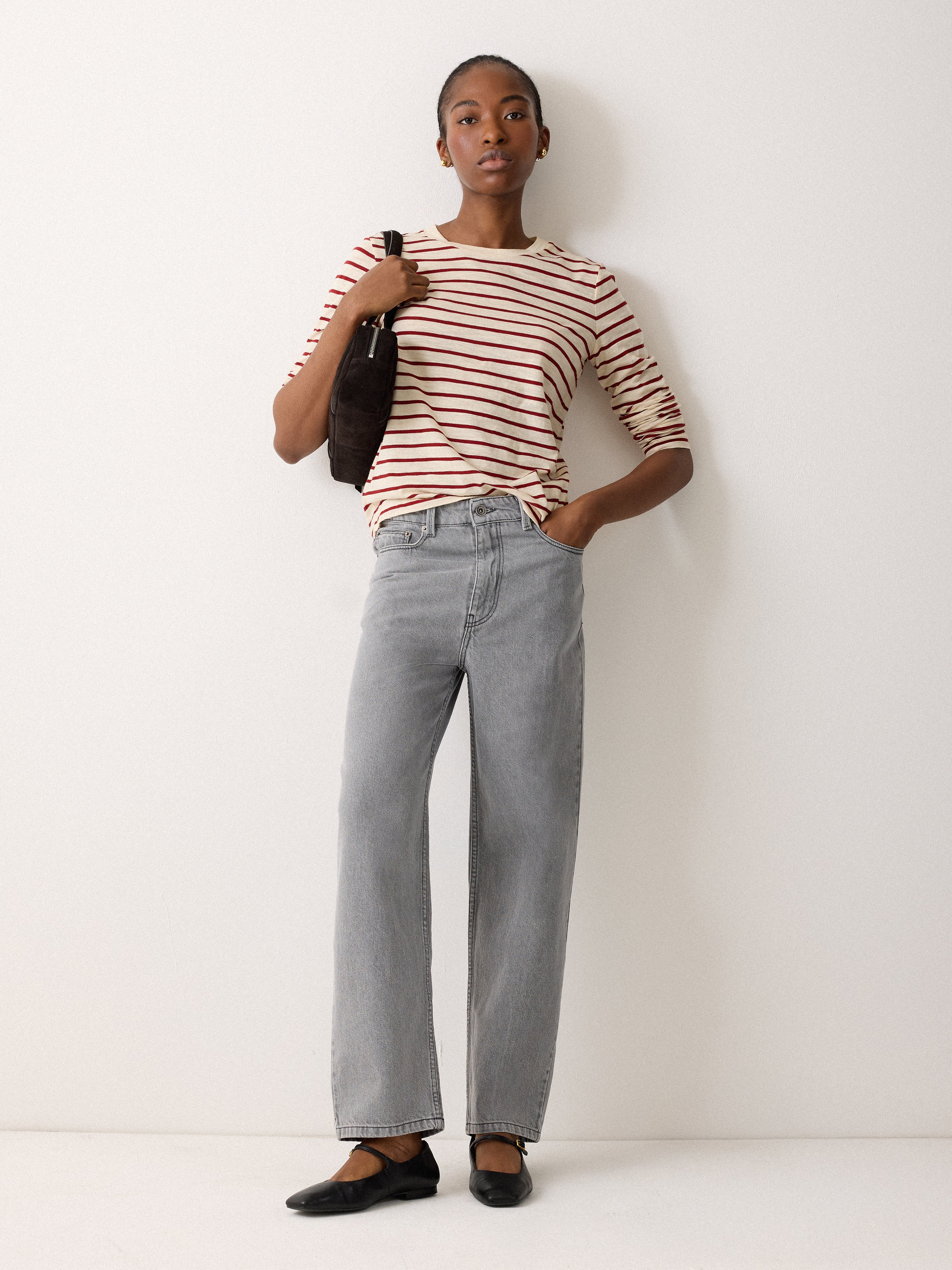 Carter Straight Leg Jean | Grey