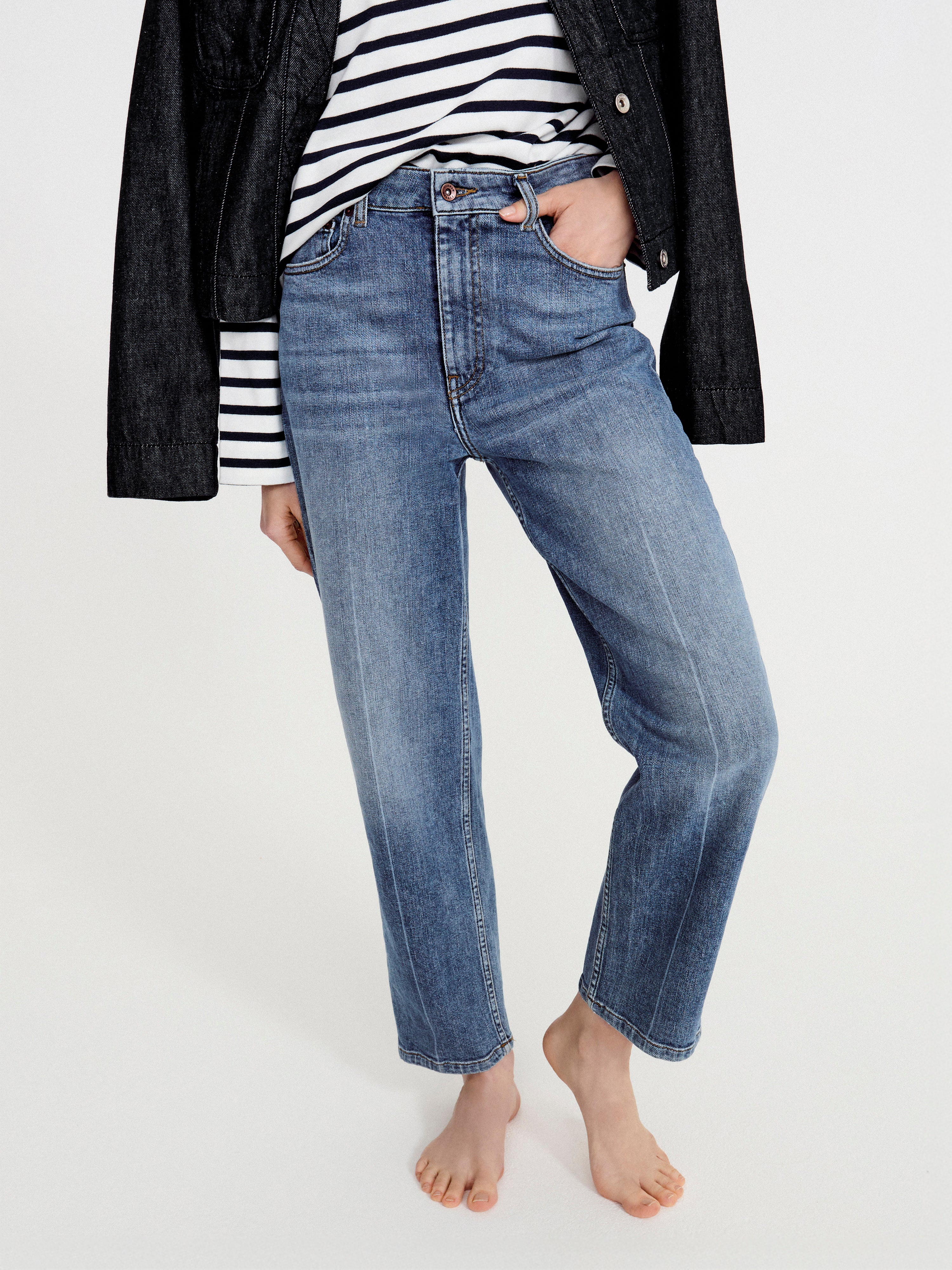 Carter Straight Leg Jean | Mid Blue - Image 2