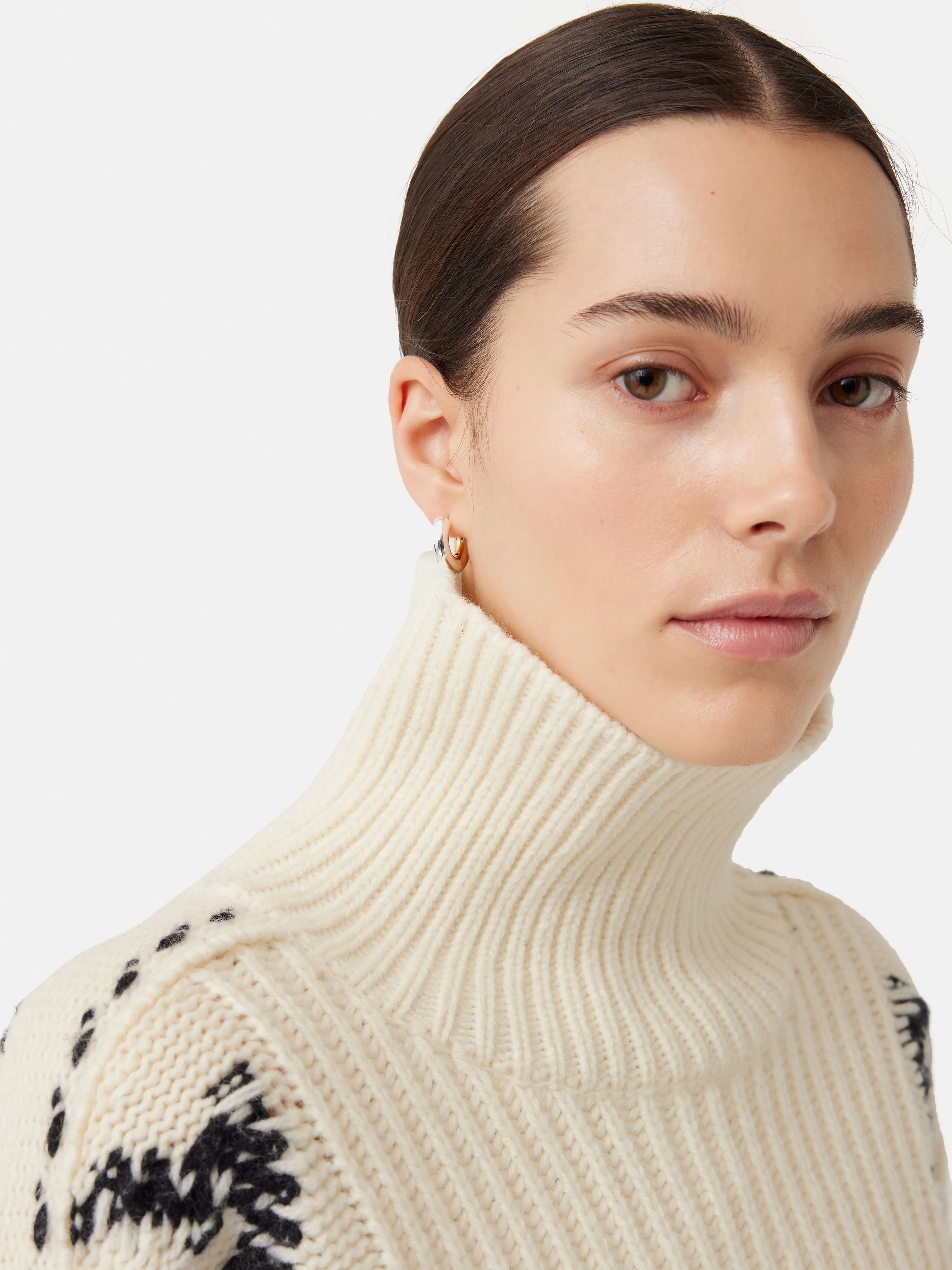 Chevron Ski Jumper | Cream - Image 2