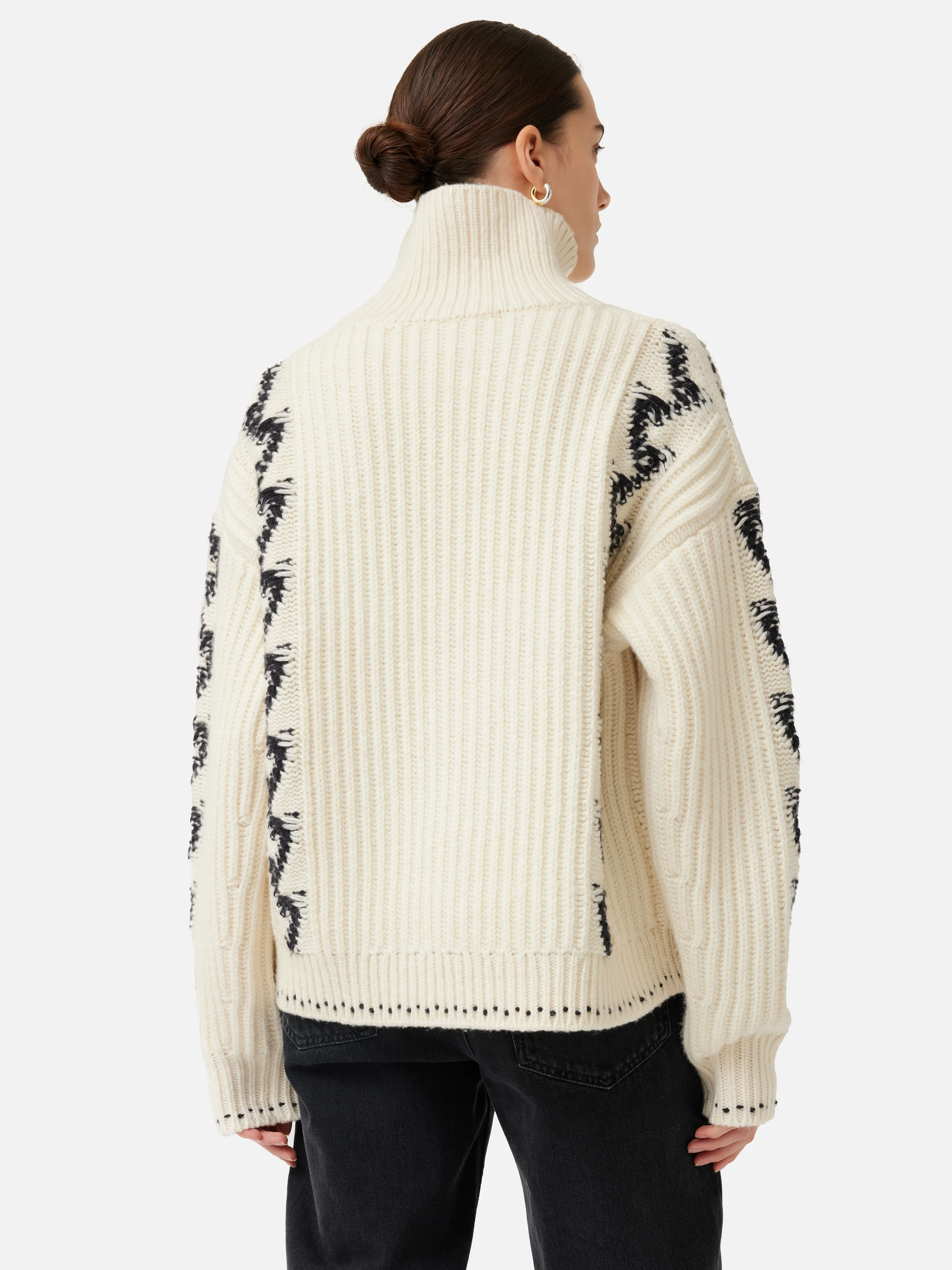 Chevron Ski Jumper | Cream - Image 5