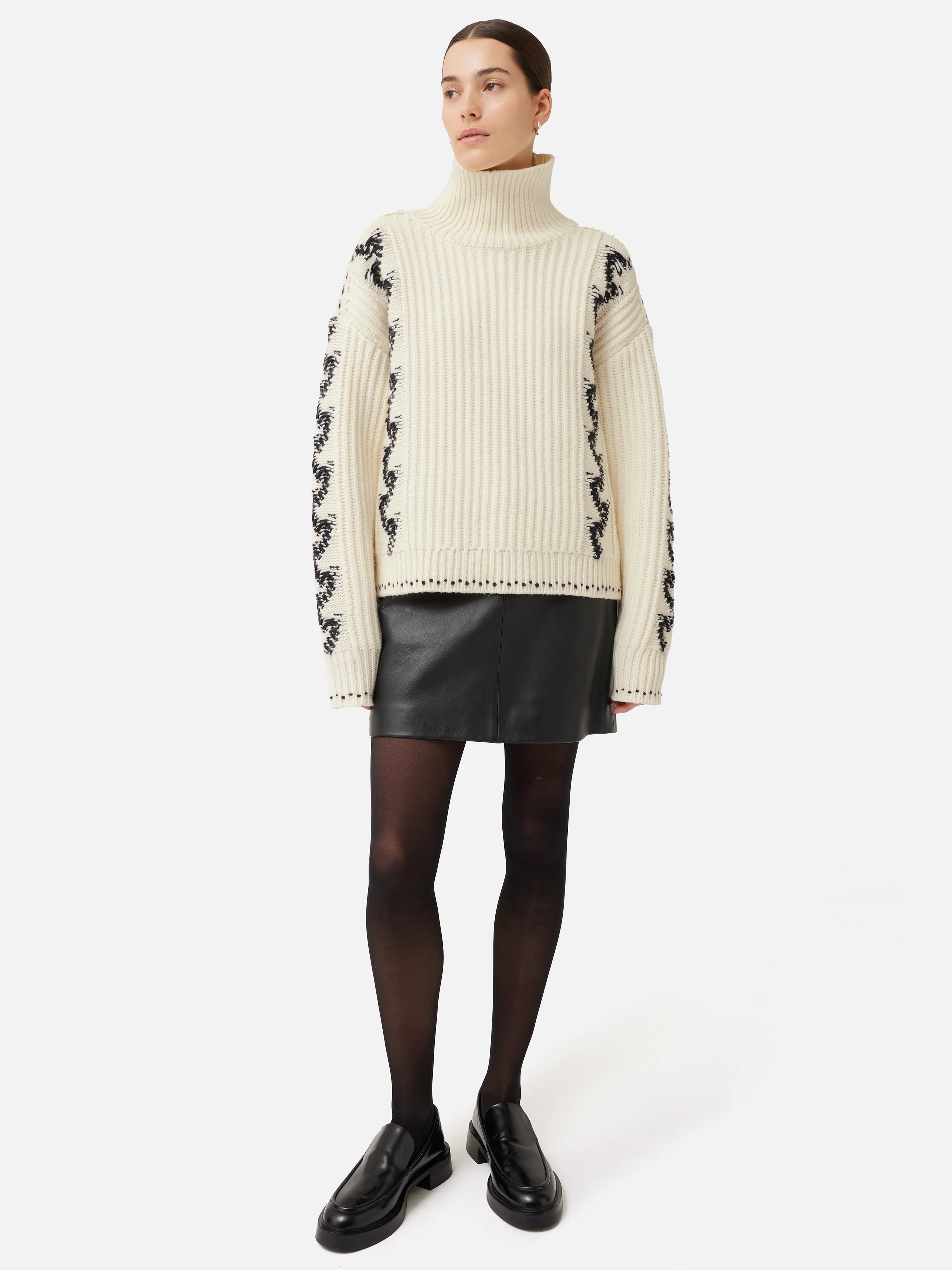 Chevron Ski Jumper | Cream - Image 6