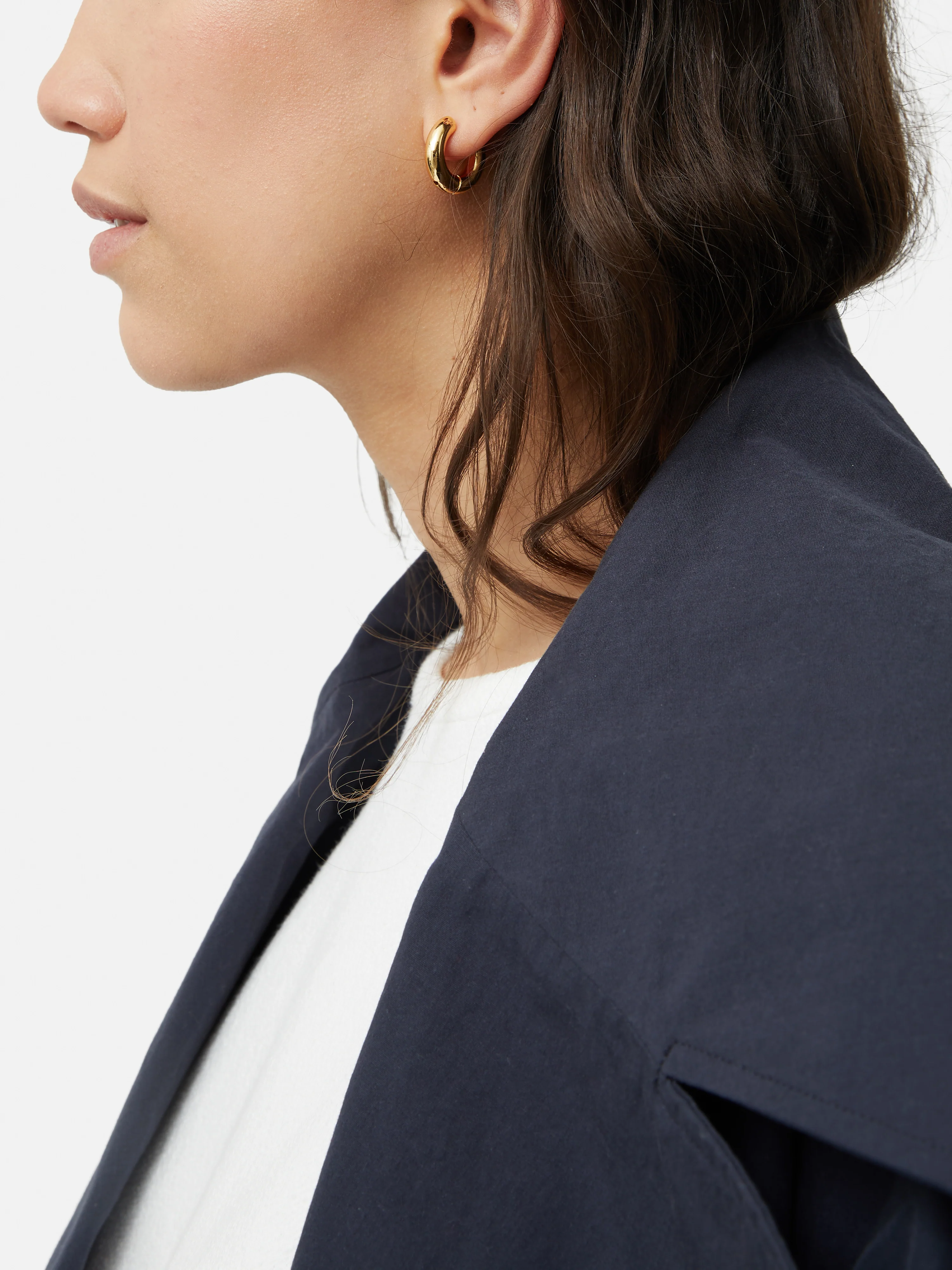 Chubby Hoop Earrings | Gold - Image 2