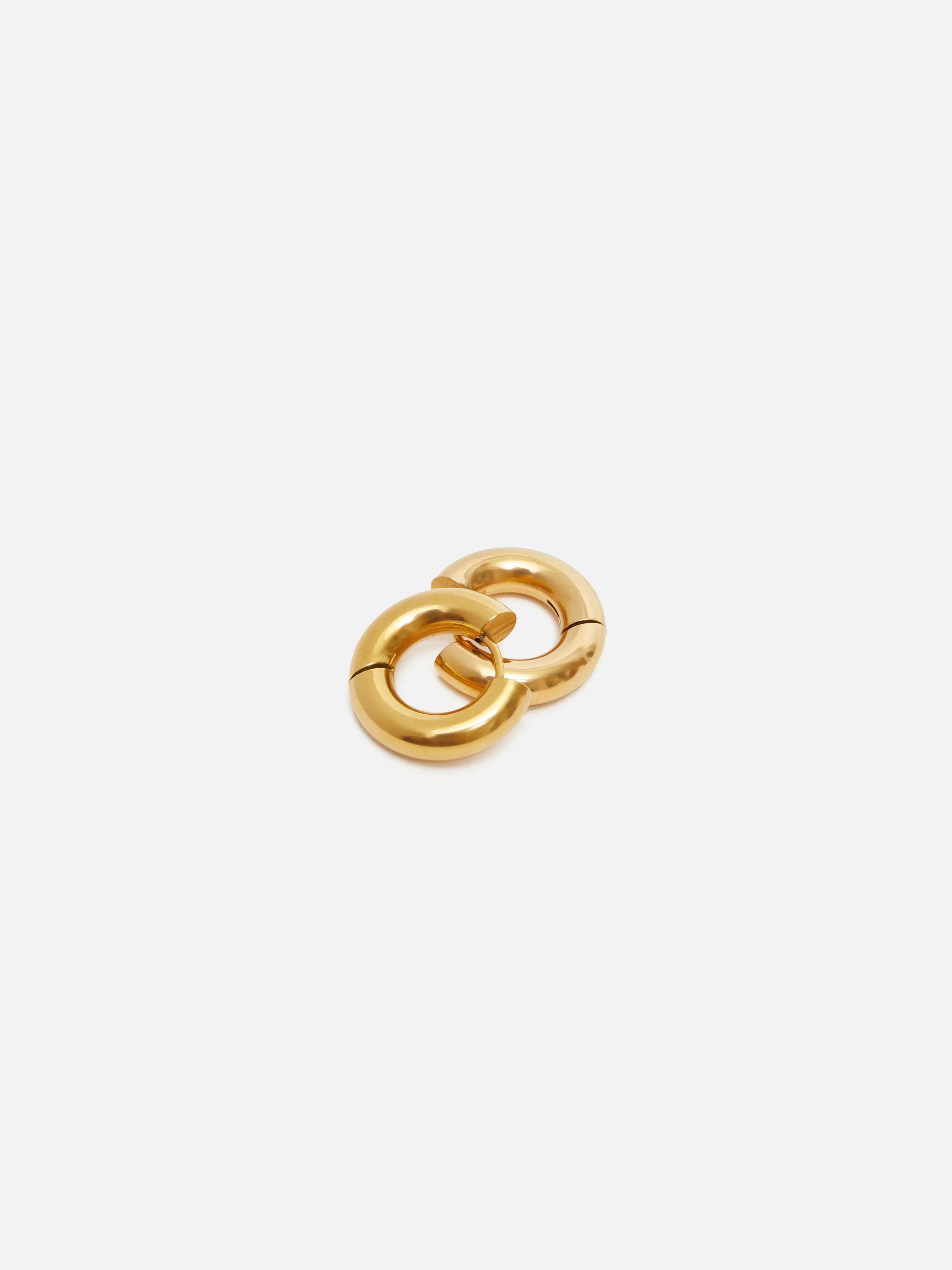 Chubby Hoop Earrings | Gold - Image 3