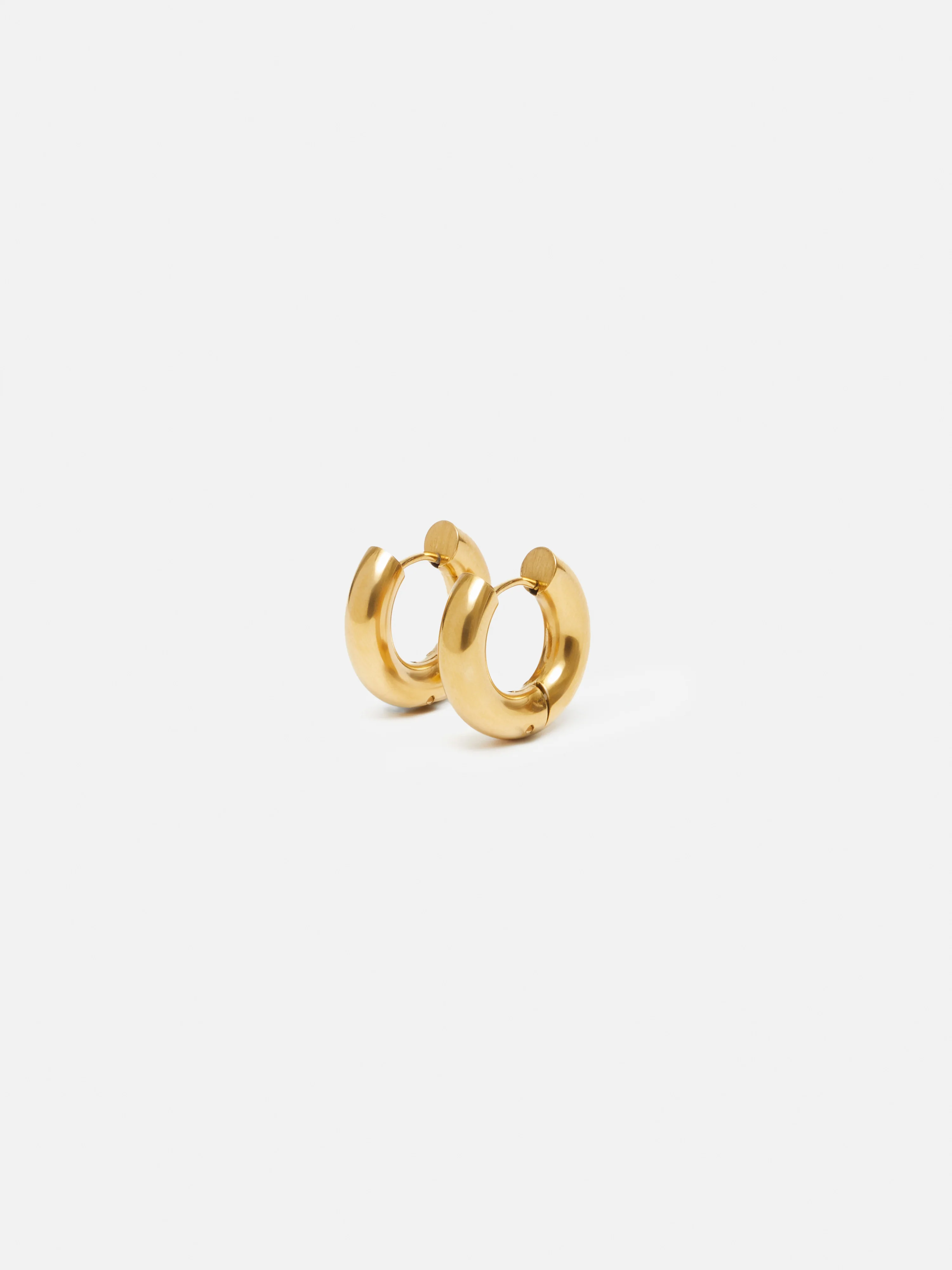 Chubby Hoop Earrings | Gold - Image 4