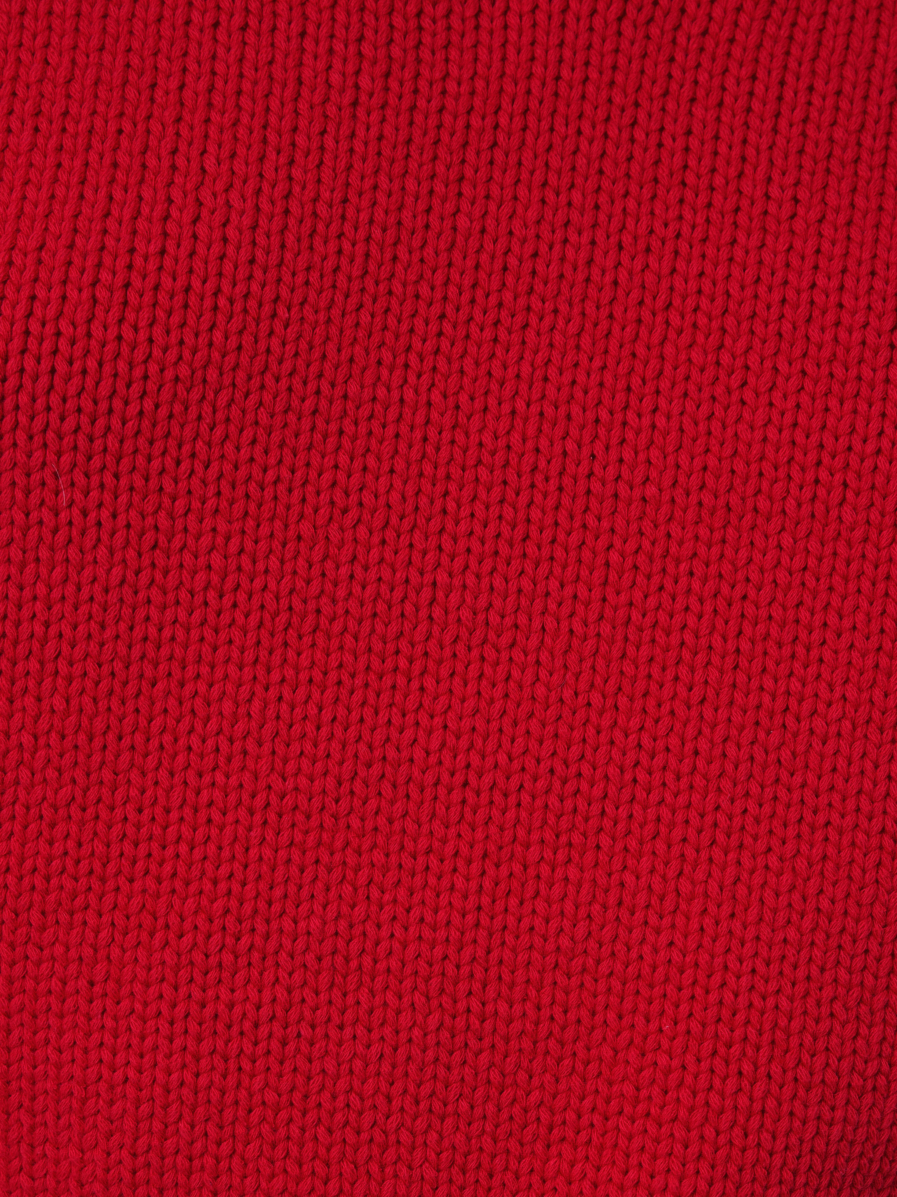 Chunky Cotton Blend V Tank | Red - Image 6