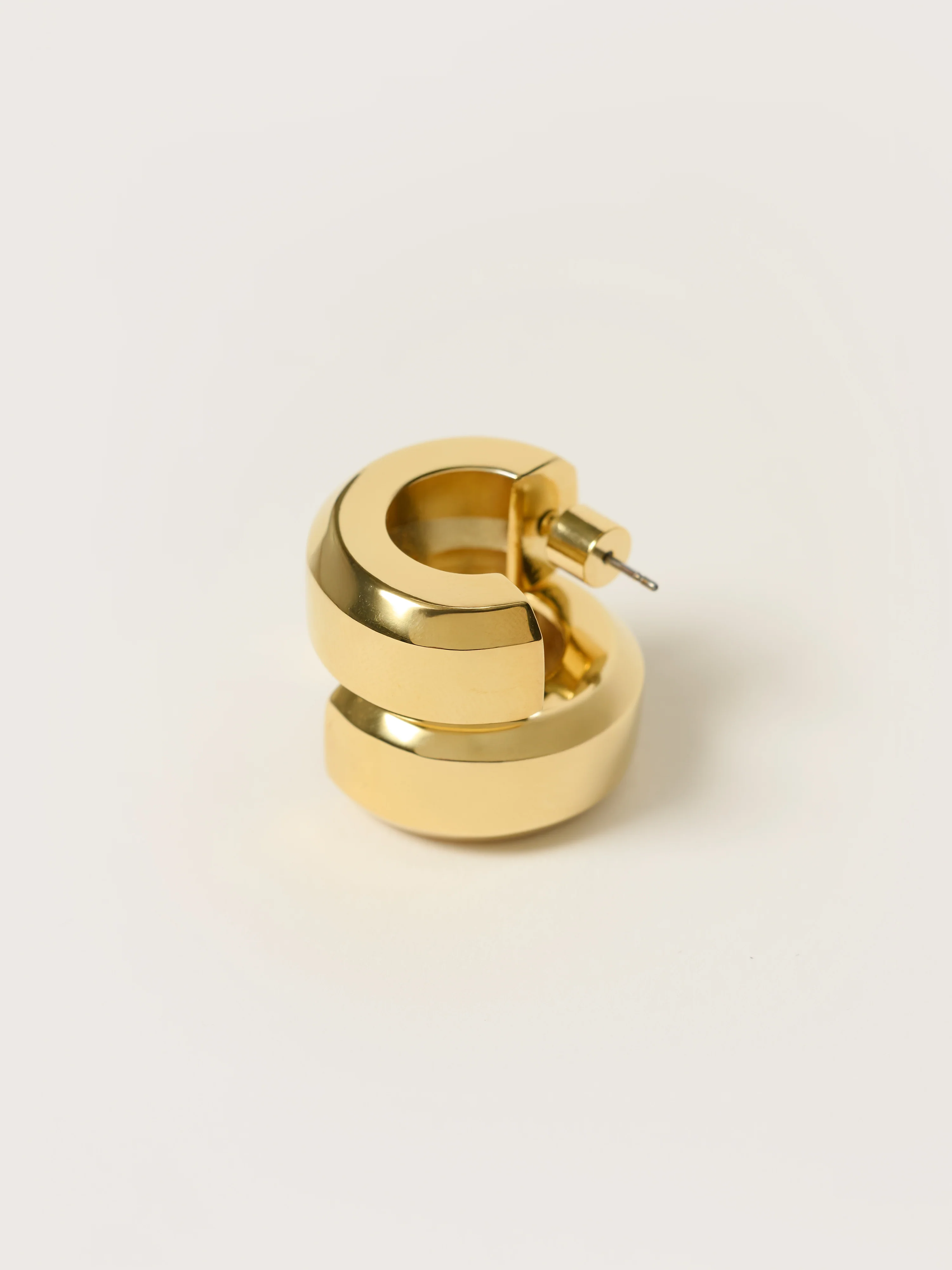 Chunky Hoop Earring | Gold - Image 3