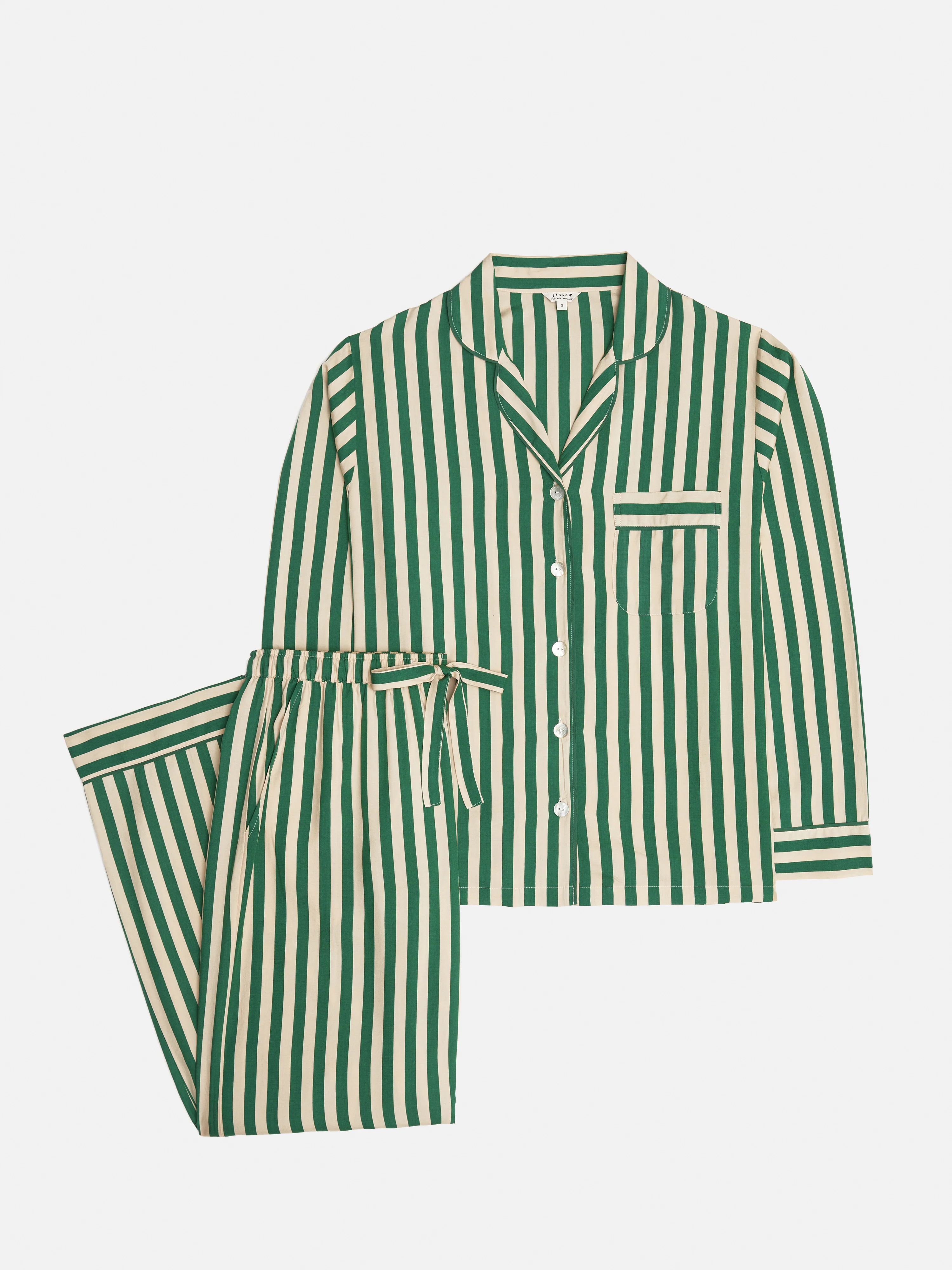 Classic Stripe Pyjama | Green - Image 5