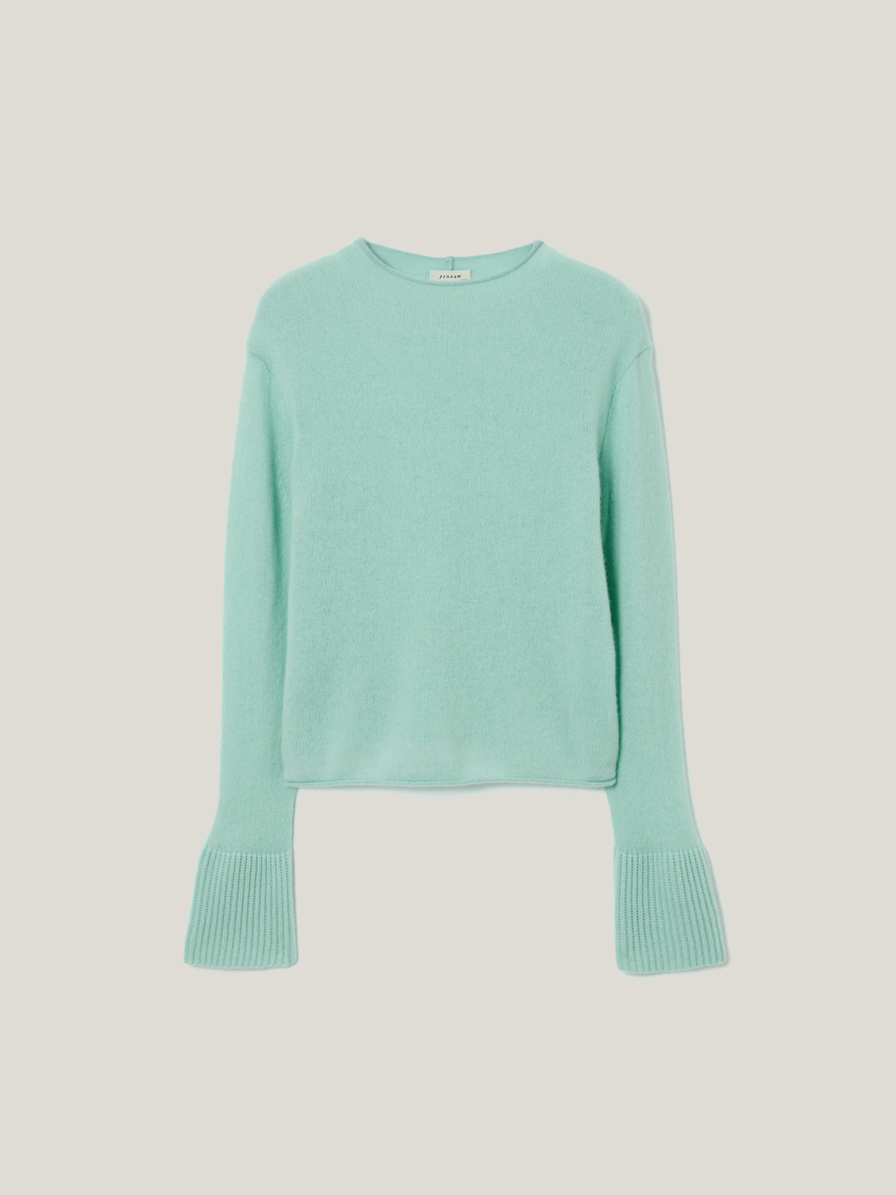 Cloud Cashmere Eldon Jumper | Aqua - Image 5