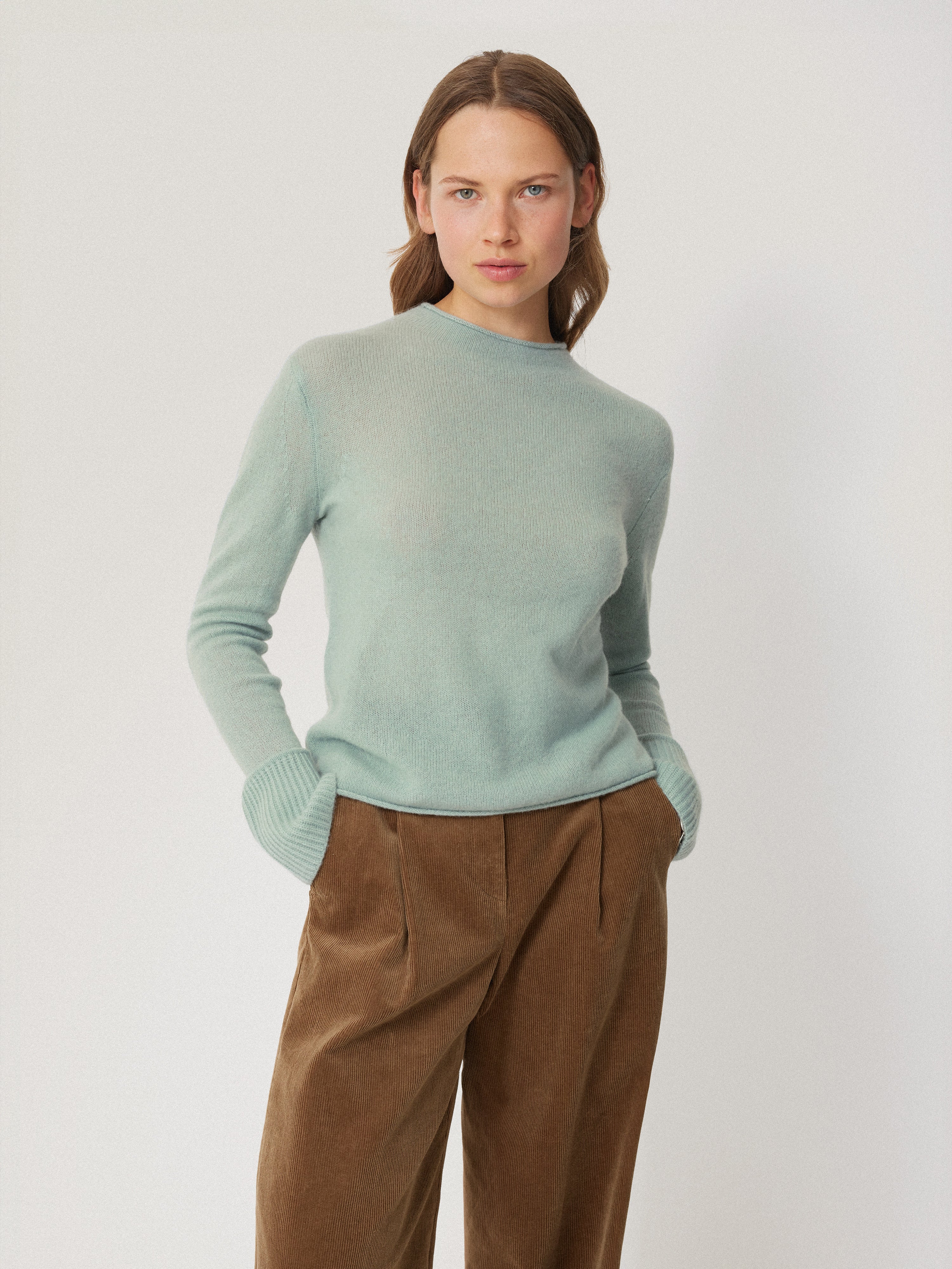 Cloud Cashmere Eldon Jumper | Blue Haze - Image 2