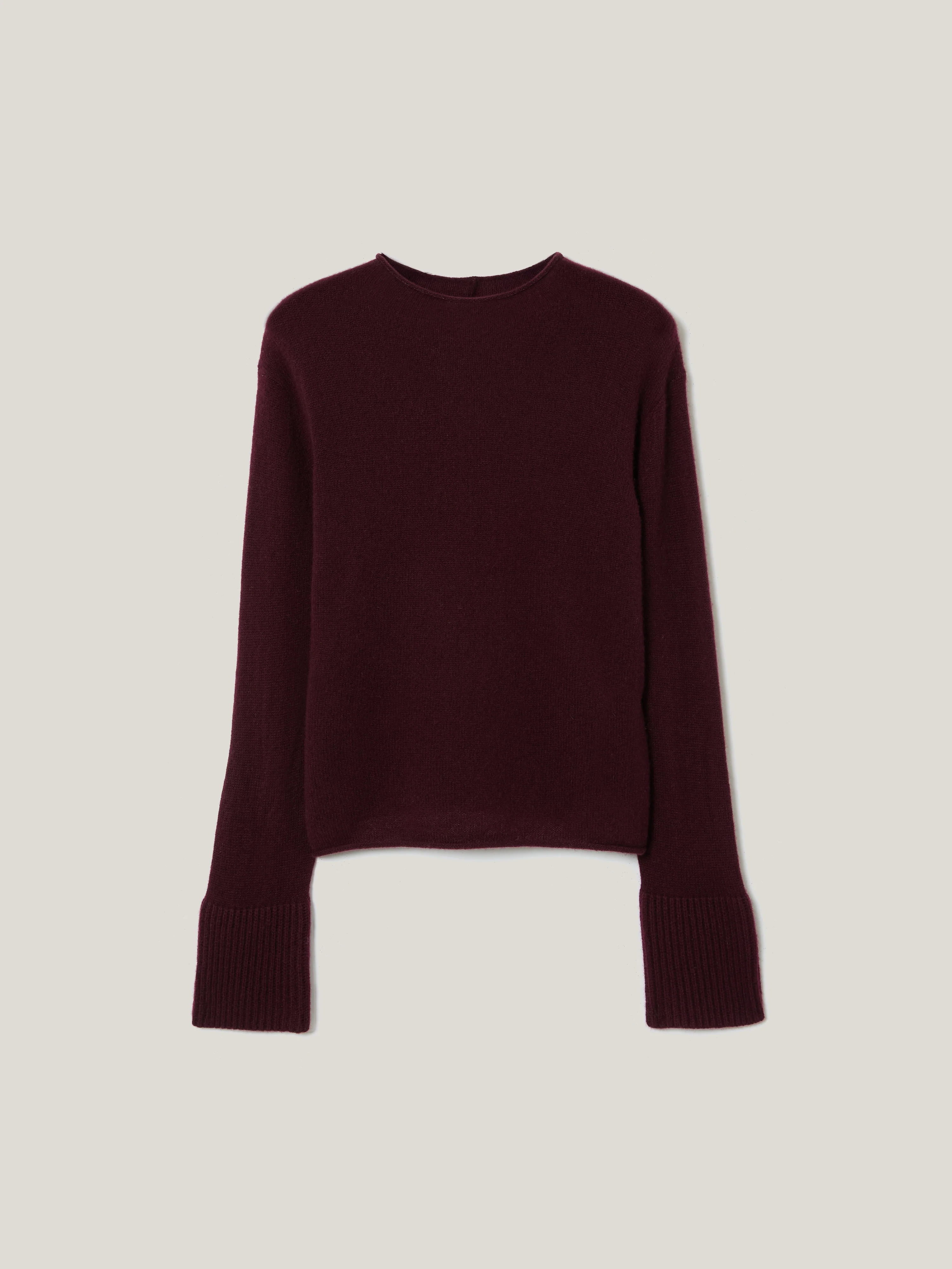 Cloud Cashmere Eldon Jumper | Burgundy - Image 5