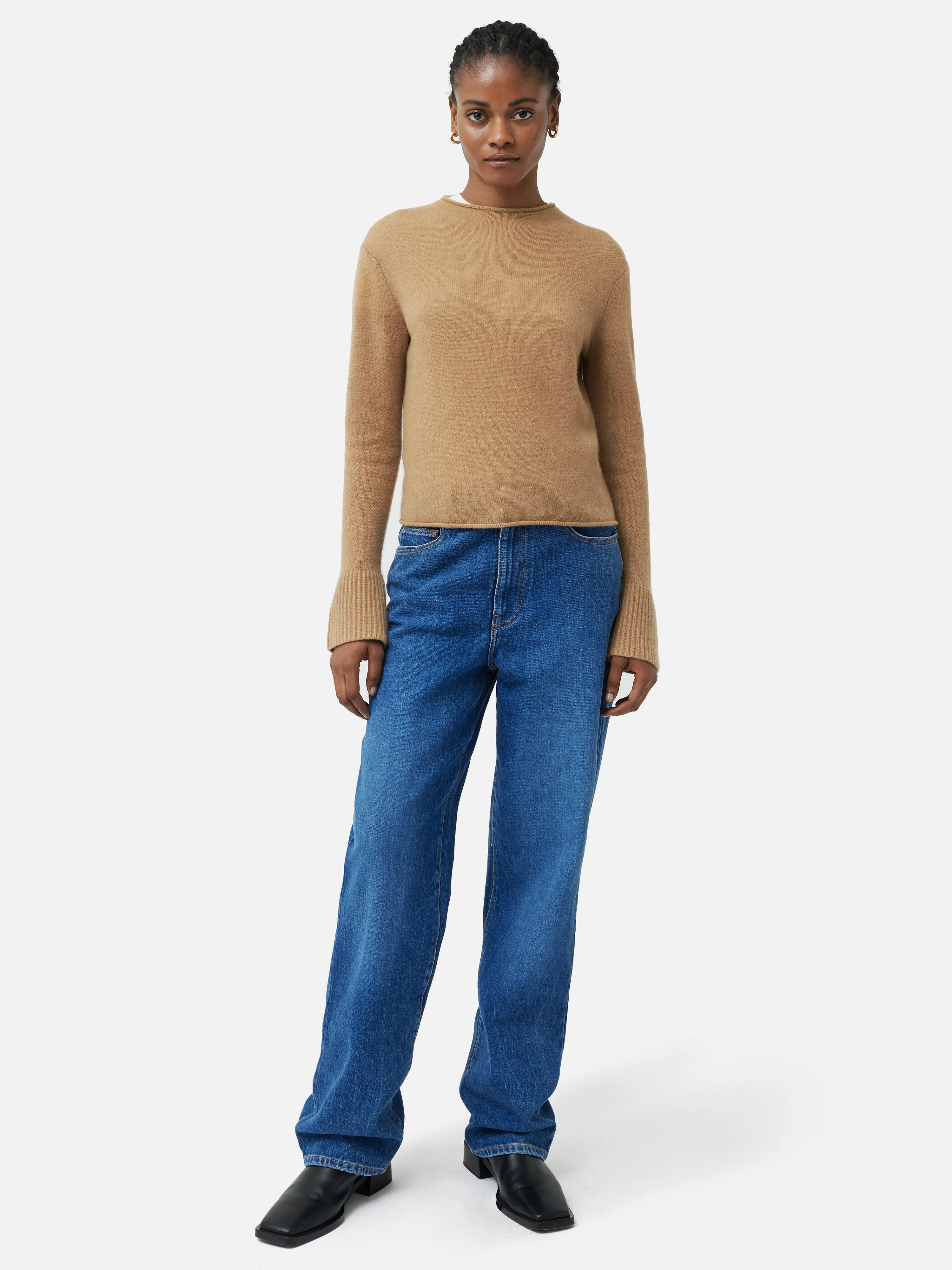 Cloud Cashmere Eldon Jumper | Camel - Image 3
