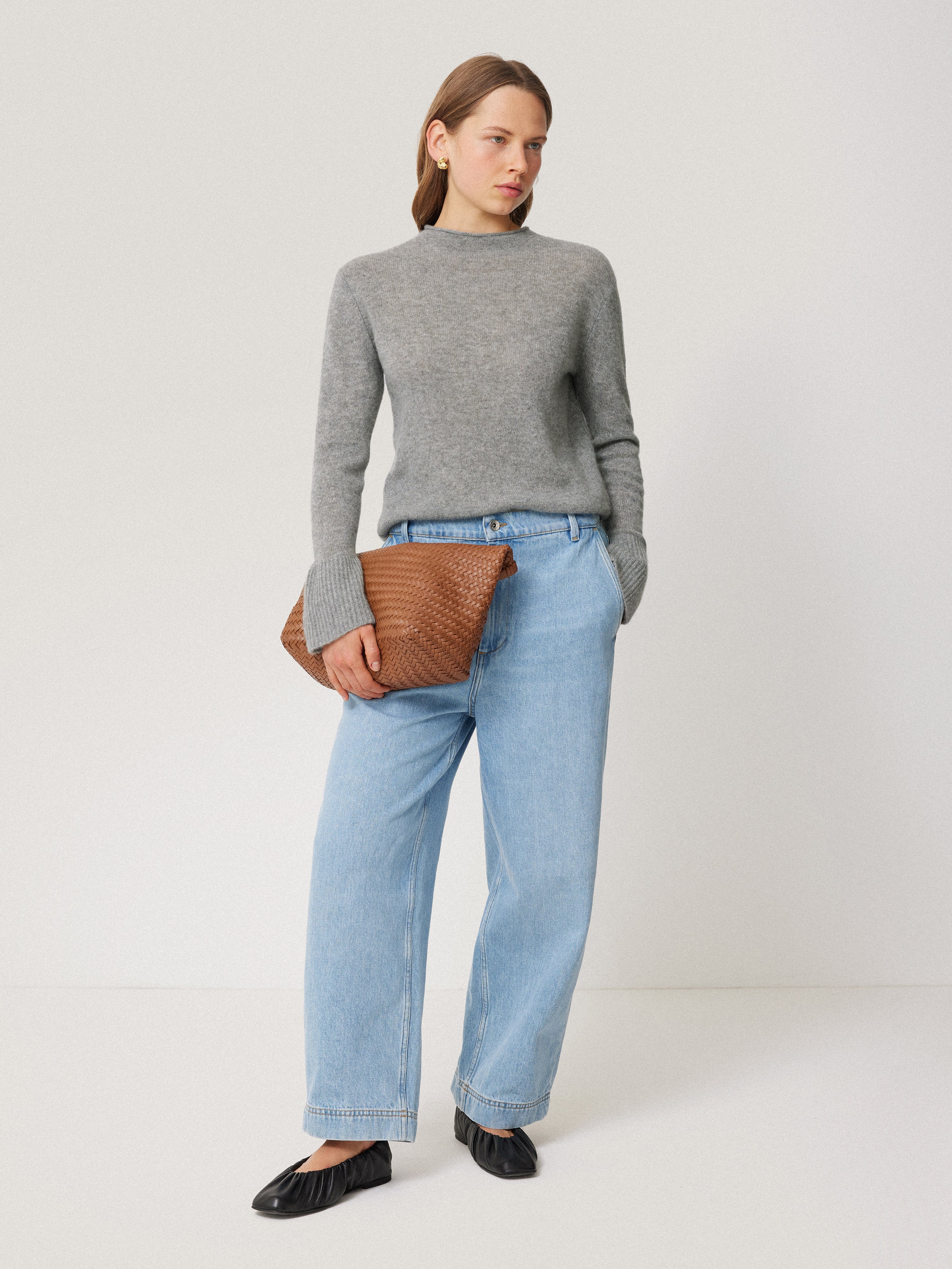 Cloud Cashmere Eldon Jumper | Grey - Image 3