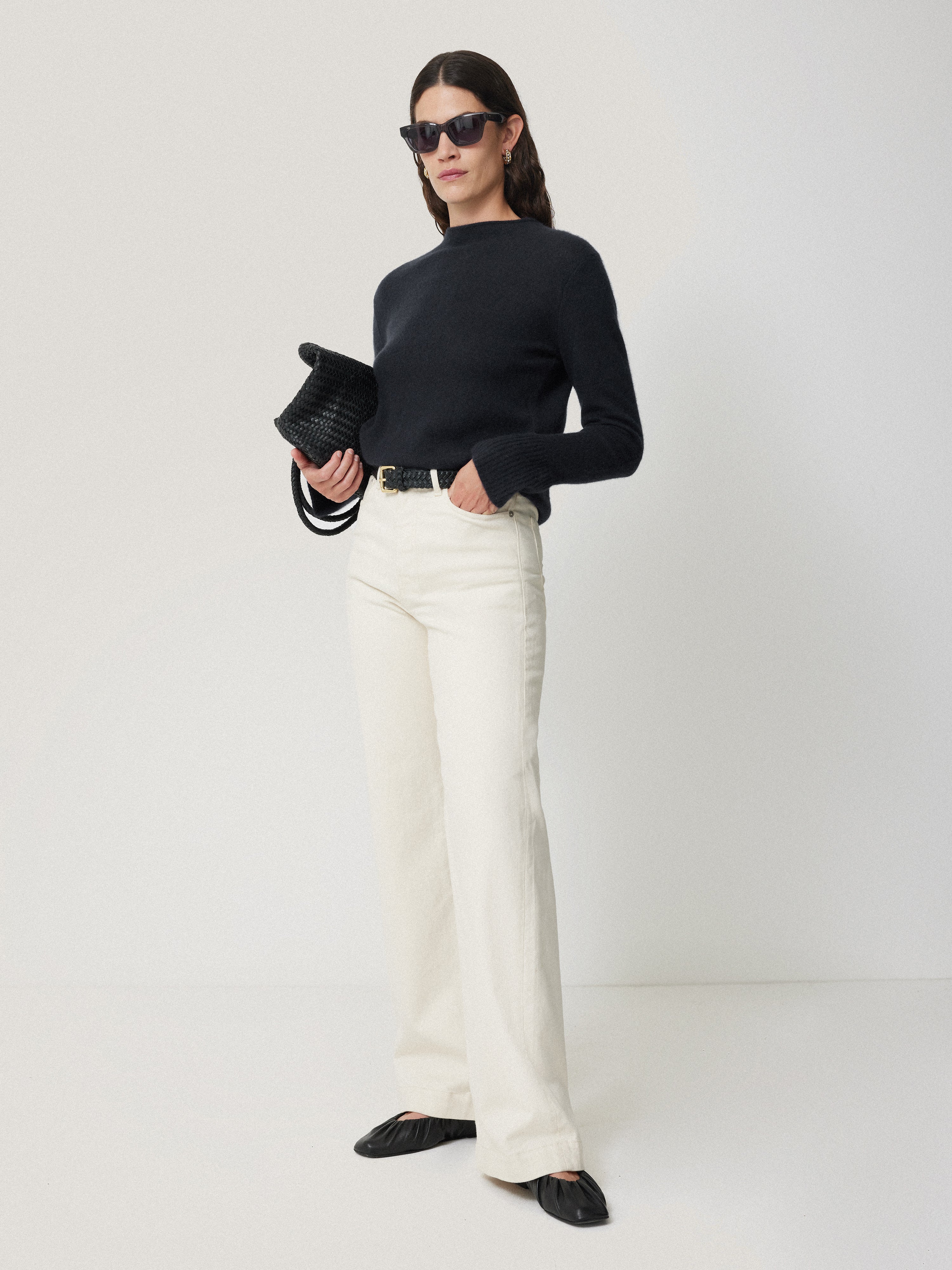 Cloud Cashmere Eldon Jumper | Navy - Image 3