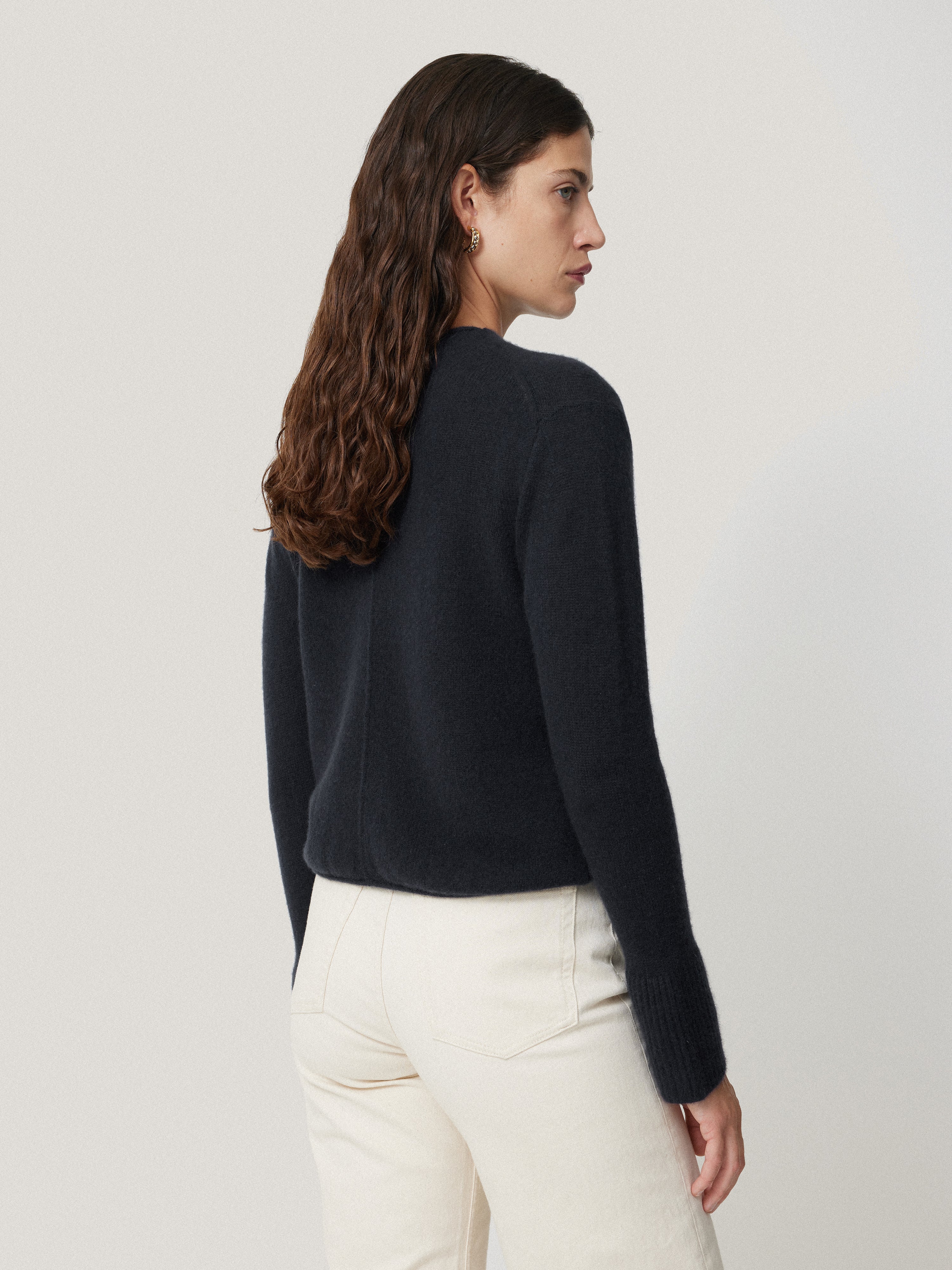 Cloud Cashmere Eldon Jumper | Navy - Image 5