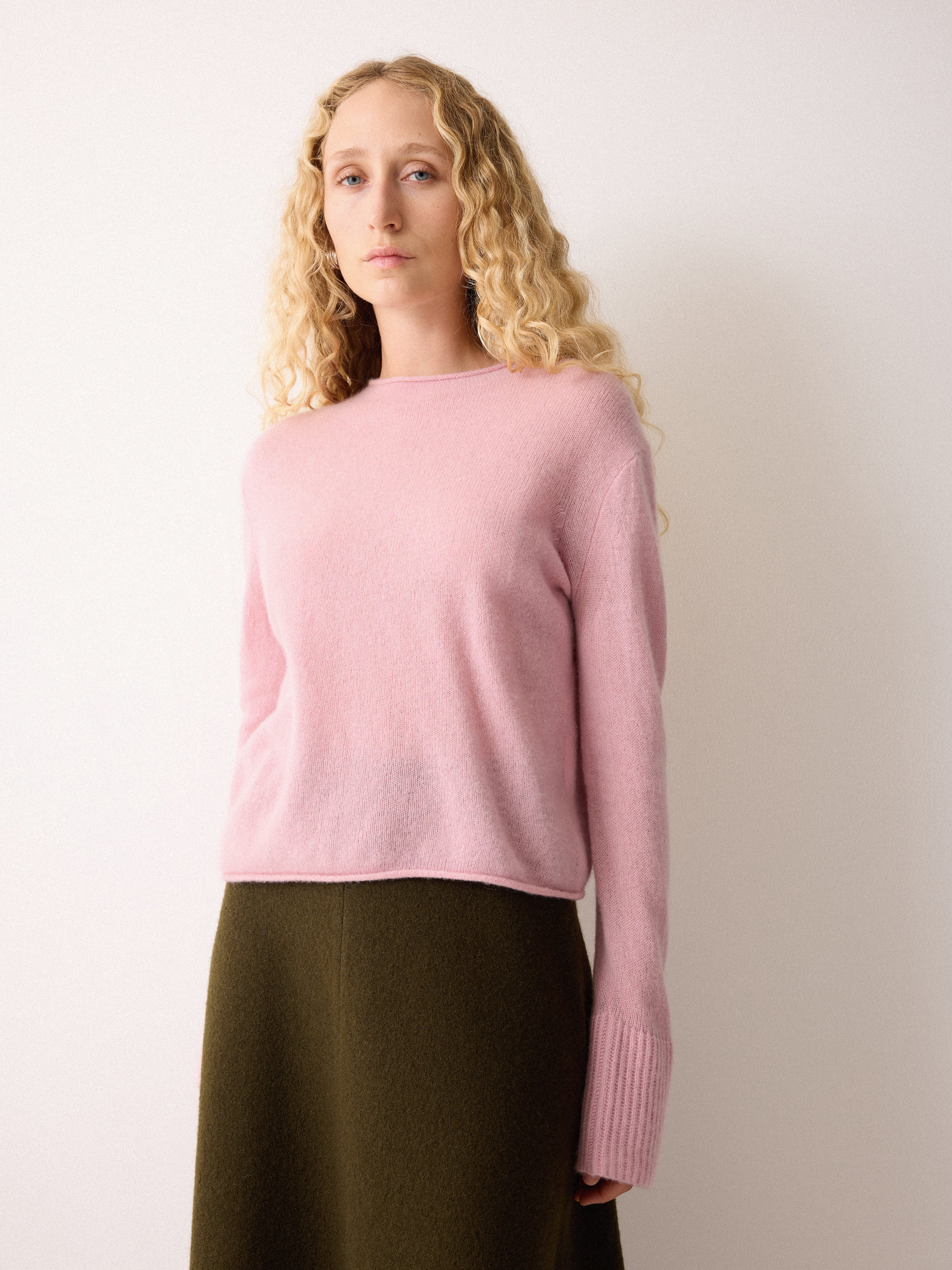 Cloud Cashmere Eldon Jumper | Pink - Image 2