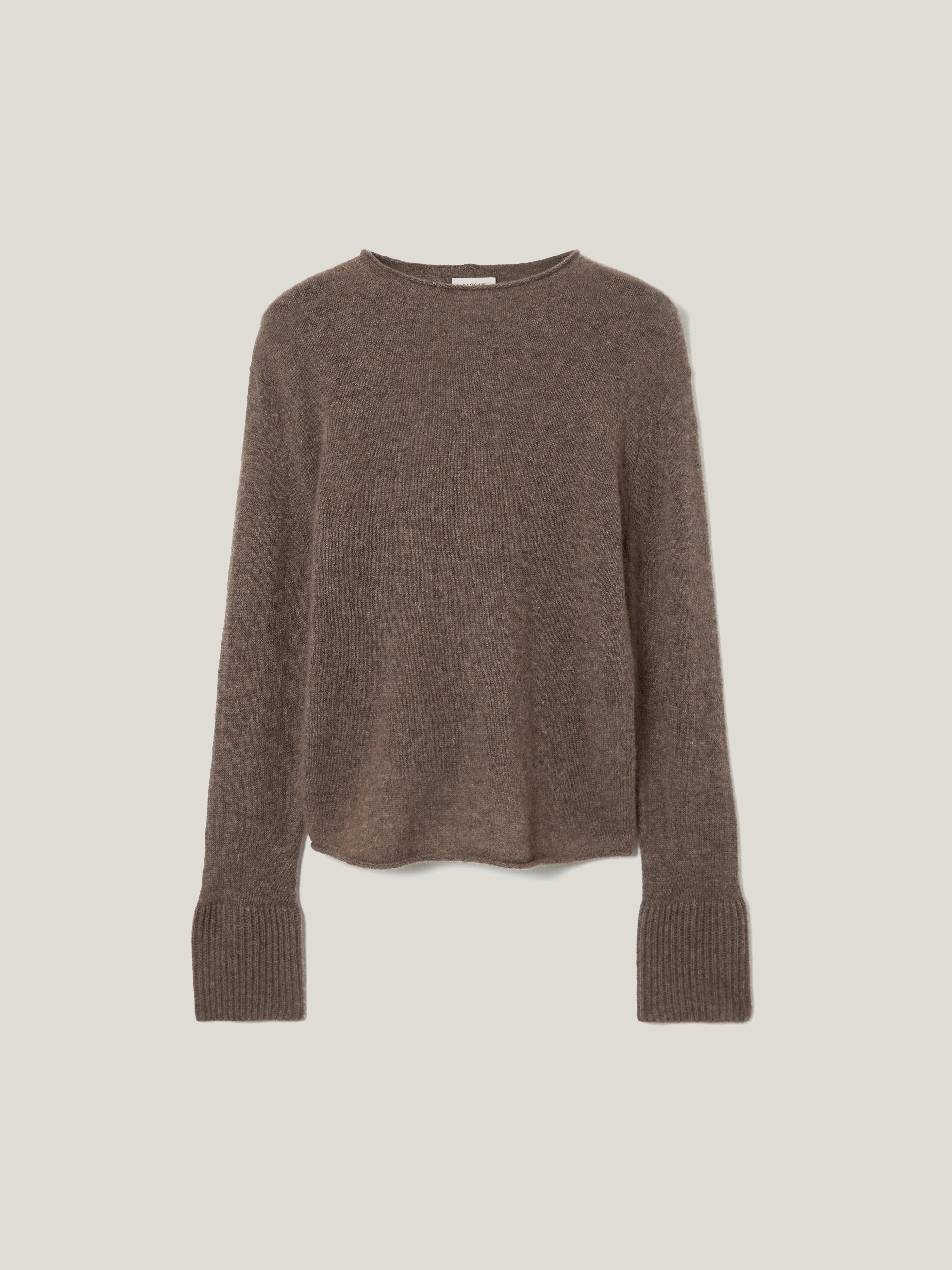 Cloud Cashmere Eldon Jumper | Taupe - Image 6