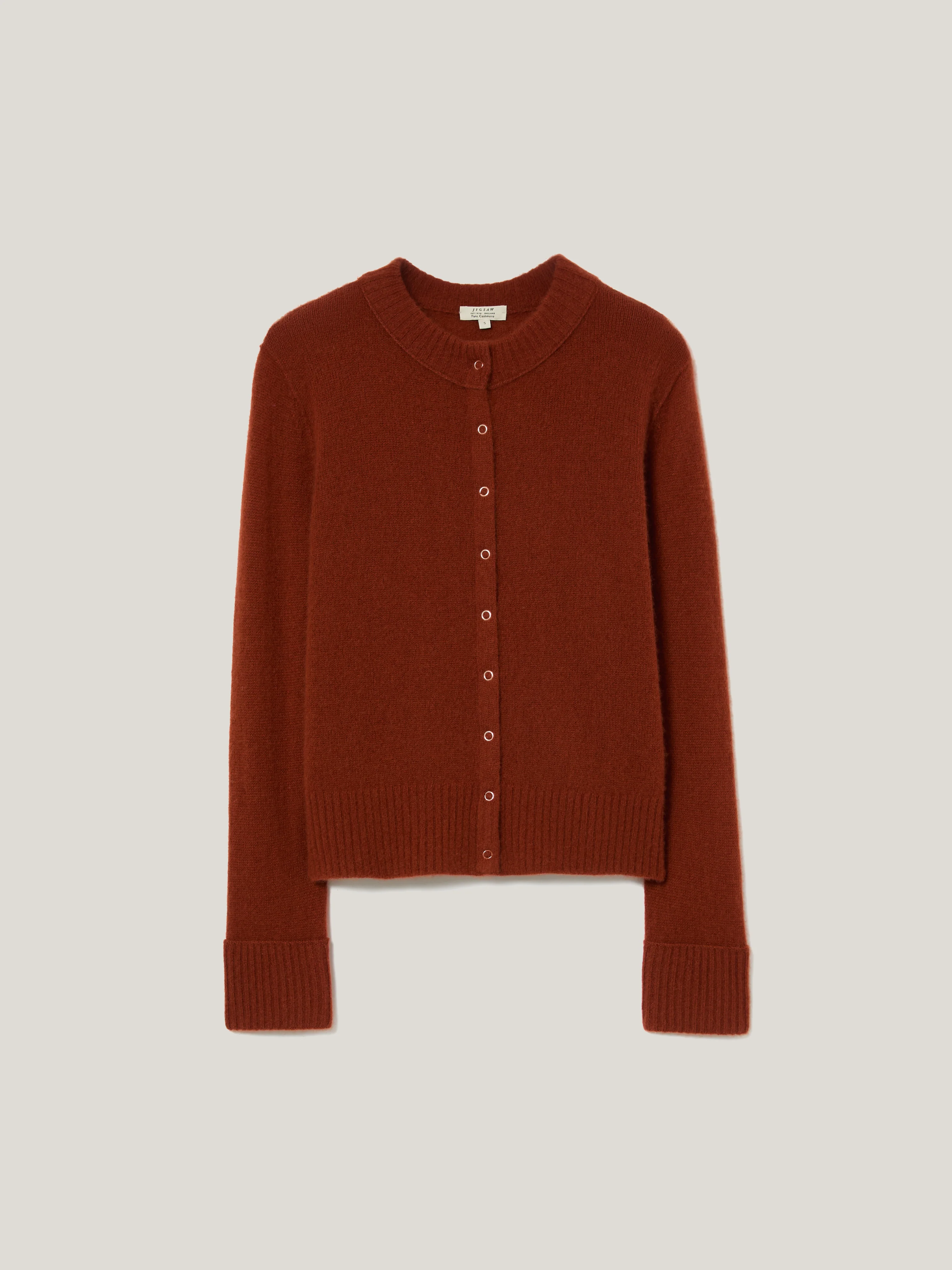 Cloud Cashmere Petersham Cardi | Auburn - Image 5
