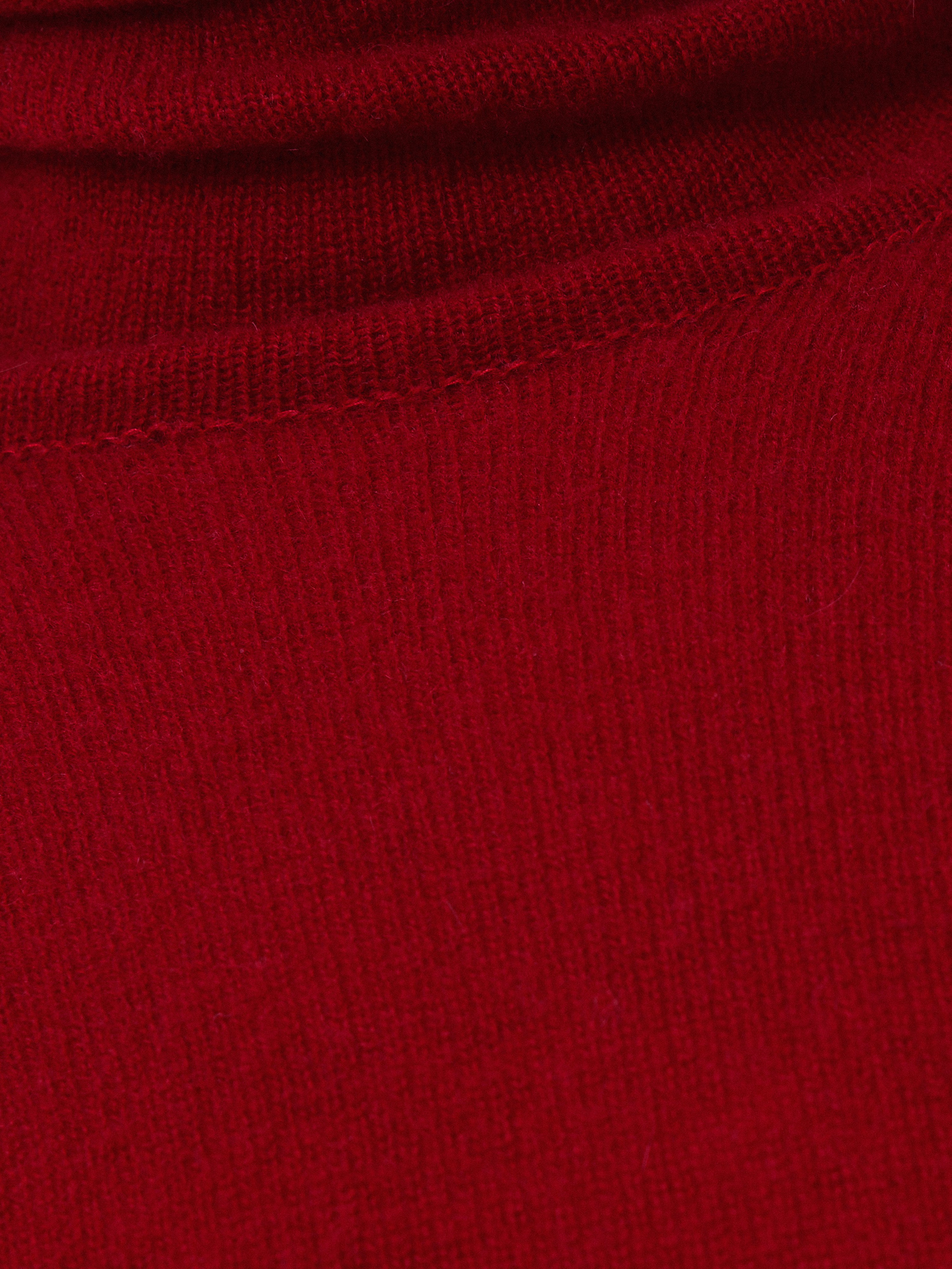 Cloud Cashmere Polo Jumper | Red - Image 7