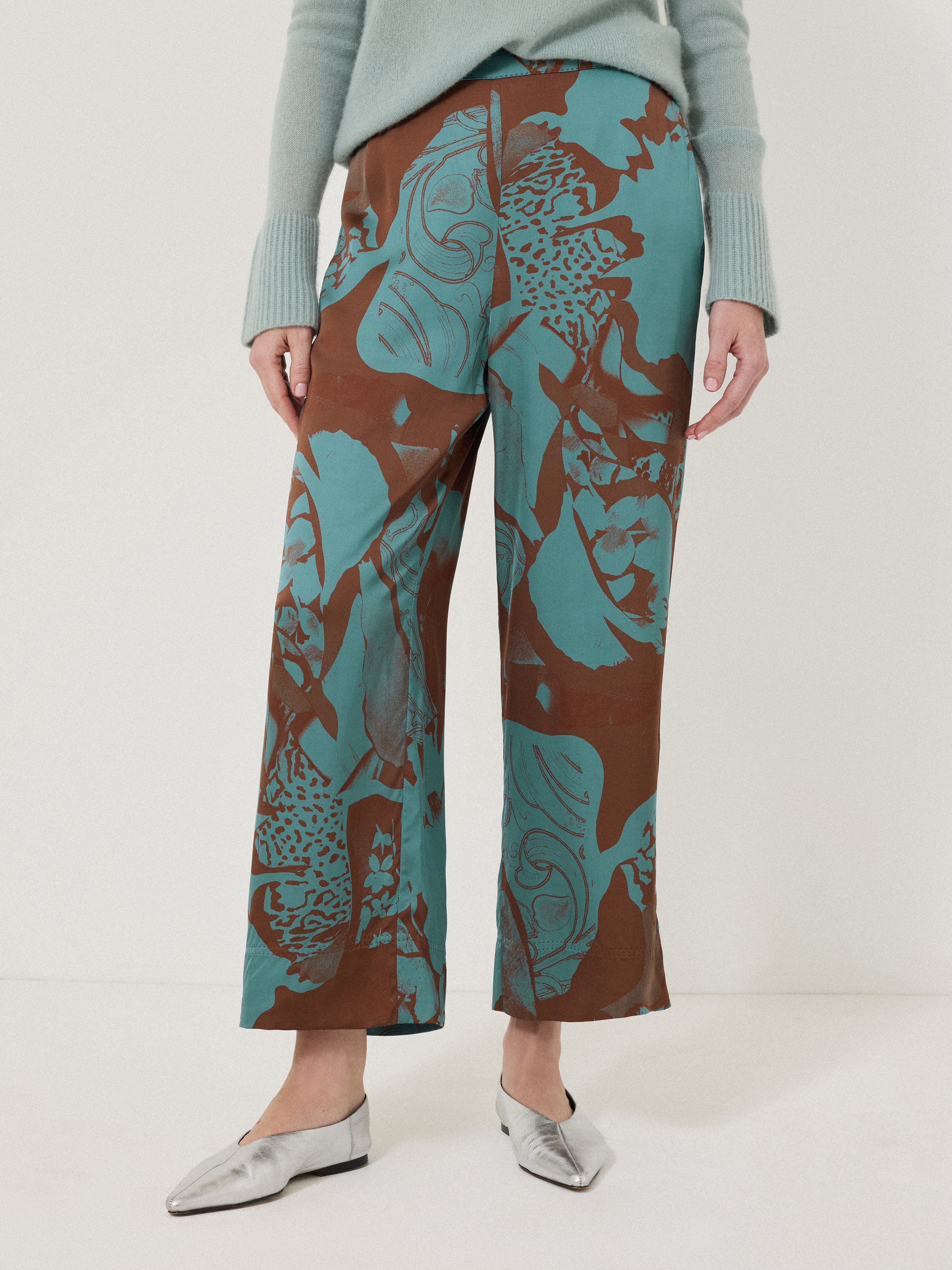 Collage Stitch Detail Trouser | Blue